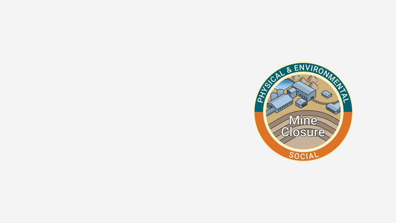 Mine closure diagram