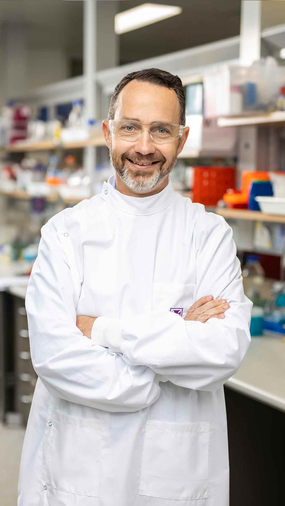 Image: Professor Trent Munro in lab