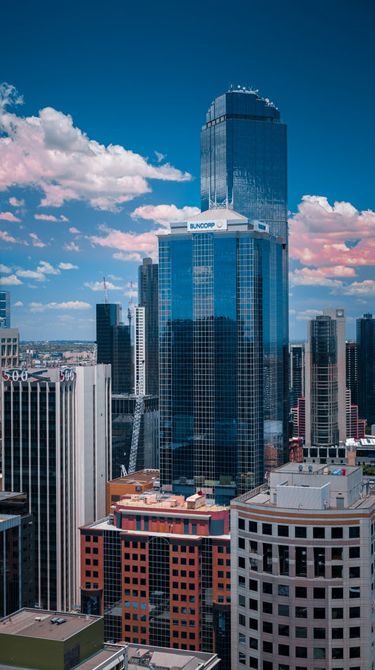 Skyline in Melbourne city