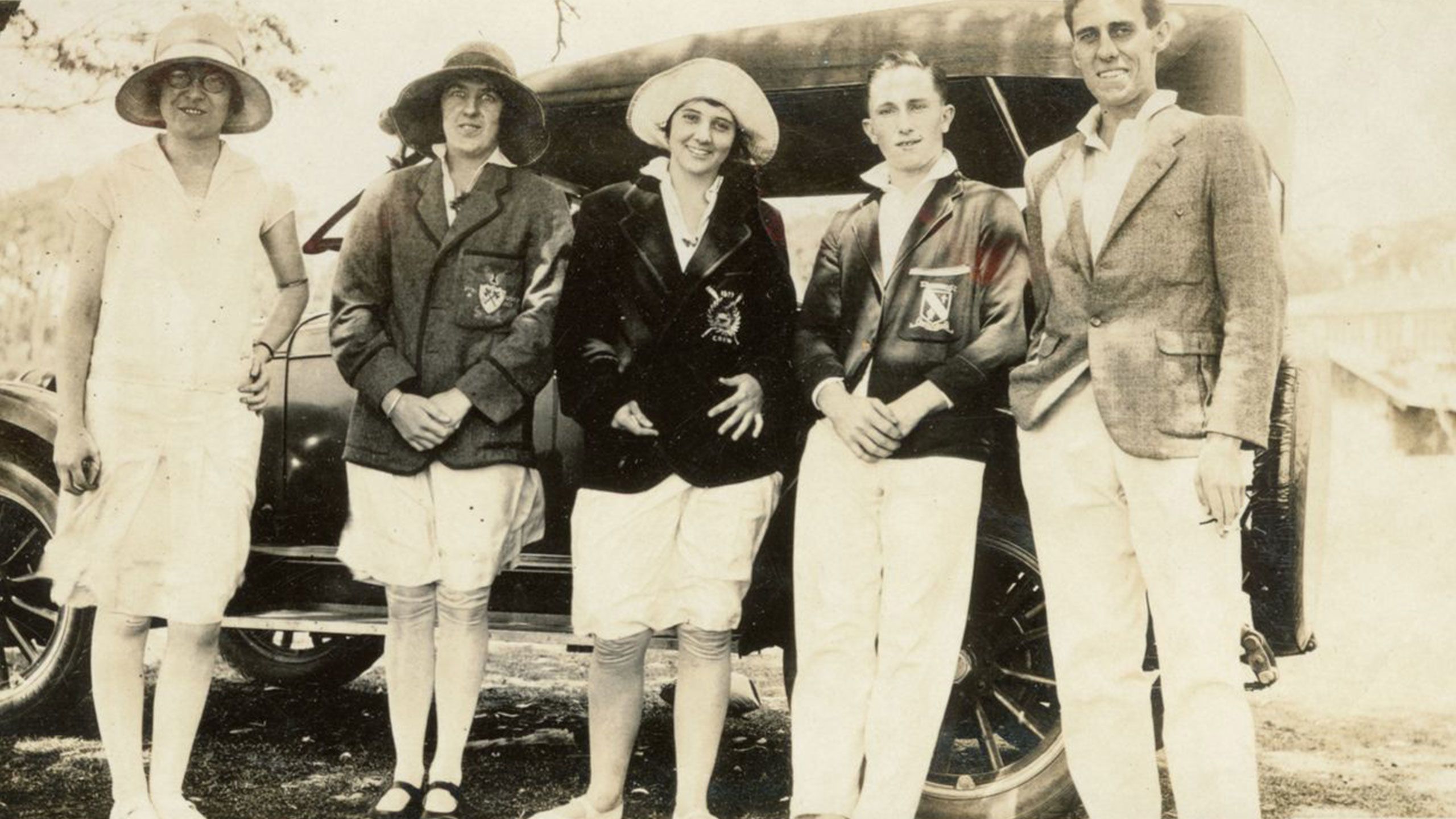 An image of A group of UQ students in 1920.