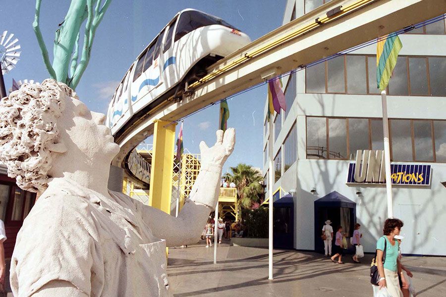An image of the Univations display at Expo 88.