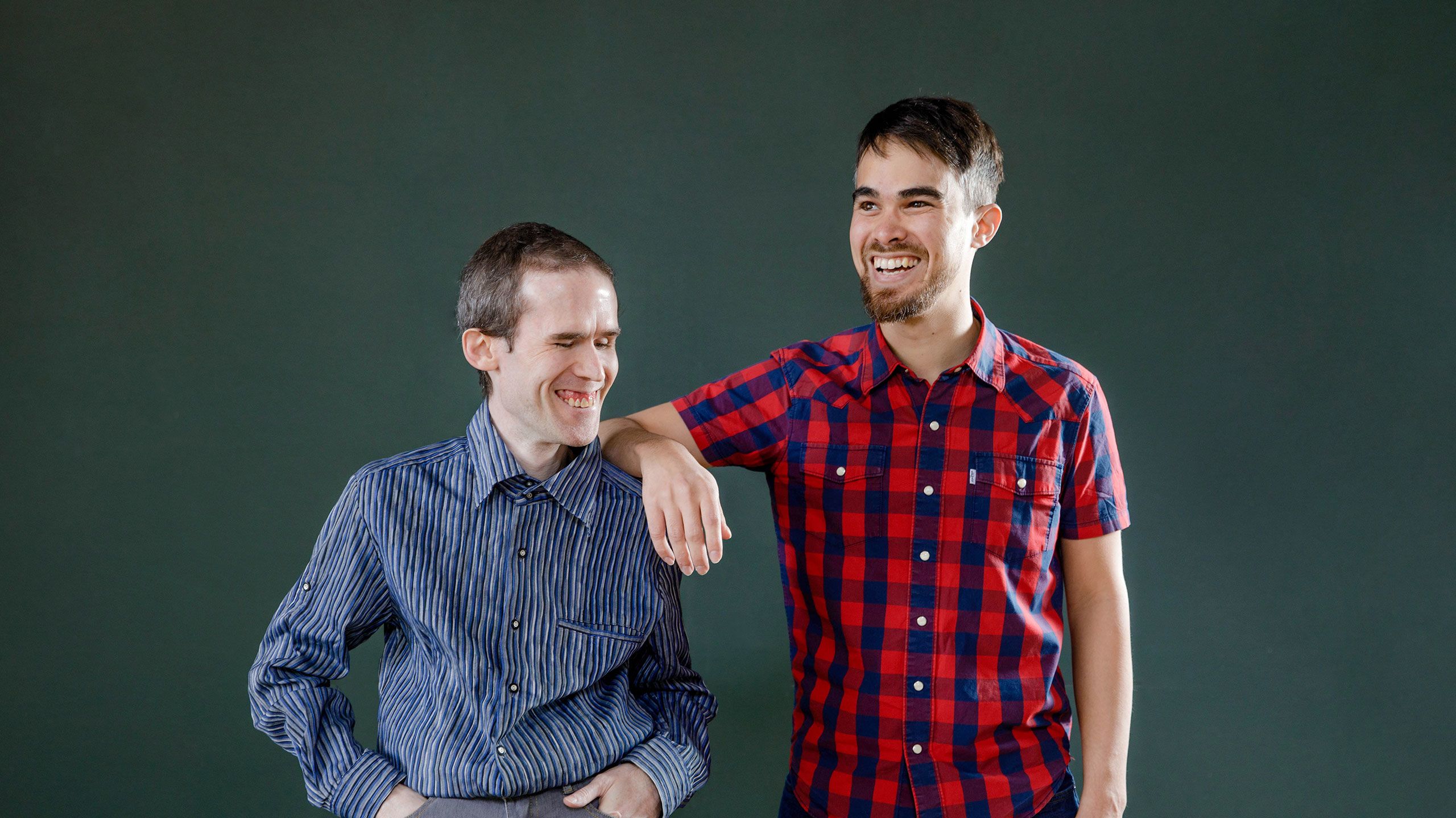 An image of NV Access founders Michael Curran (left) and Jamie Teh.