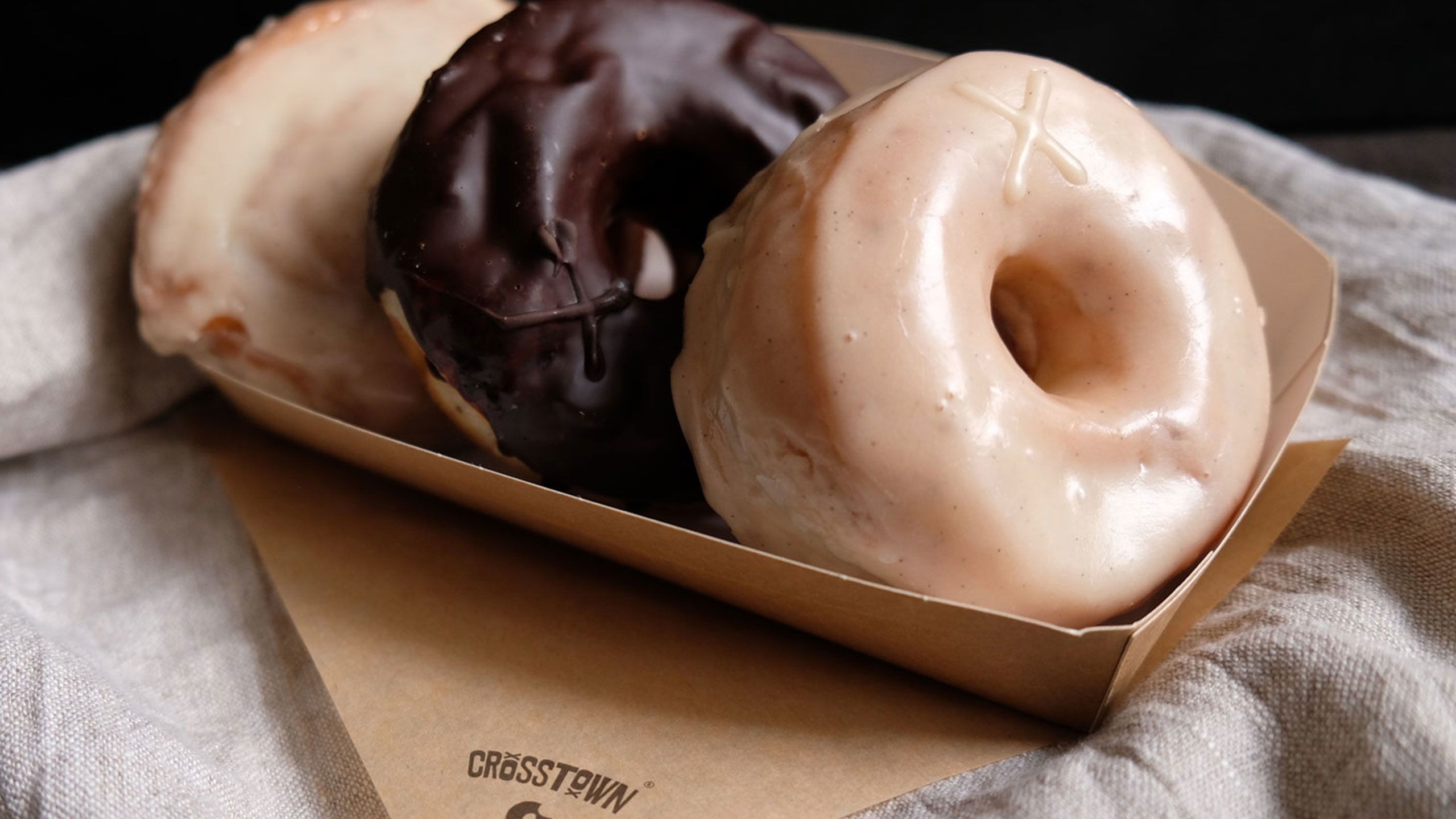 An image of doughnuts from Crosstown Doughnuts in London.