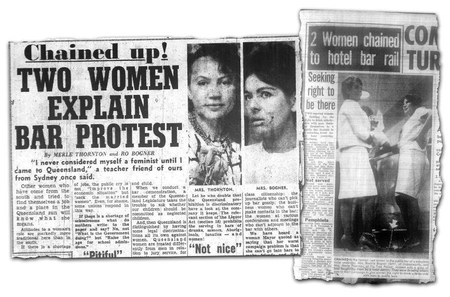 An image of how the newspapers reported the protest in 1965.