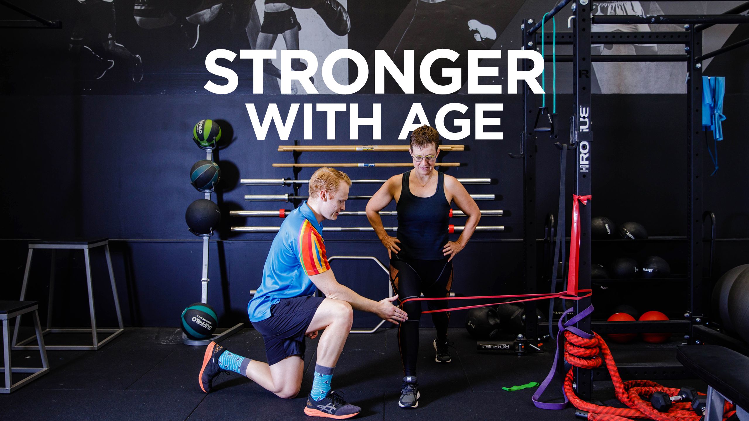 An image of UQ Sport Personal Training Coordinator Mark McCutchan working with a client