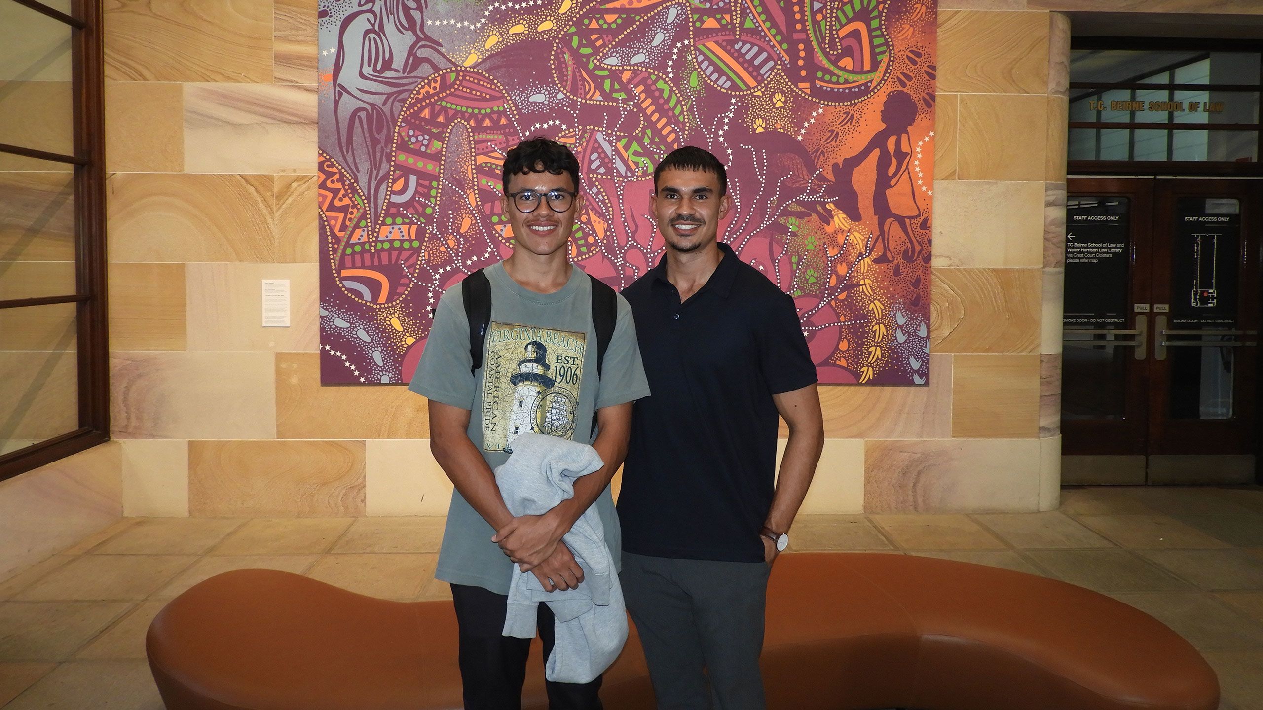 An image of brothers Injarra and Unngoorra Harbour, who are both set to study medicine at UQ.