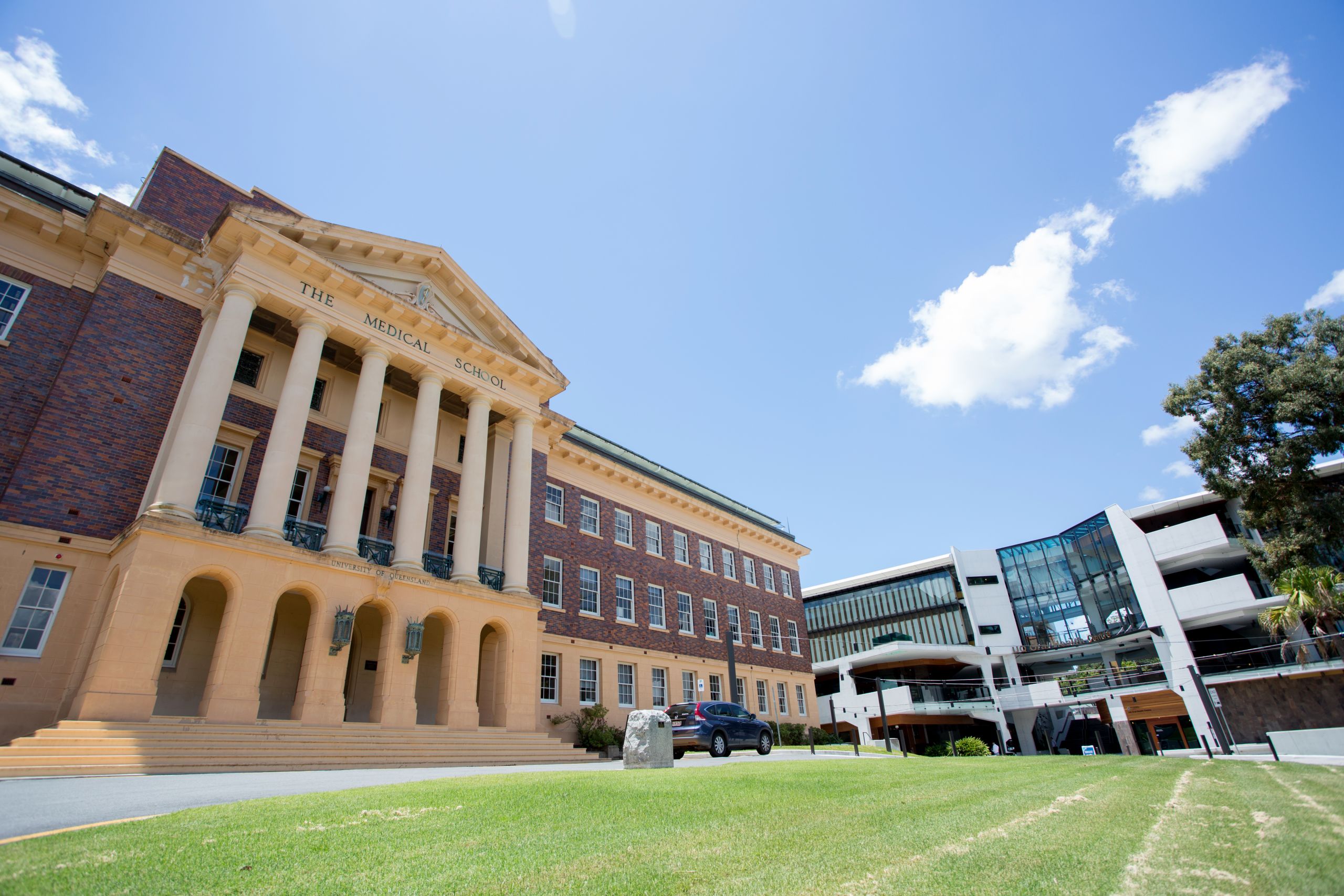 An image of the Mayne Medical School building at UQ's Herston campus.