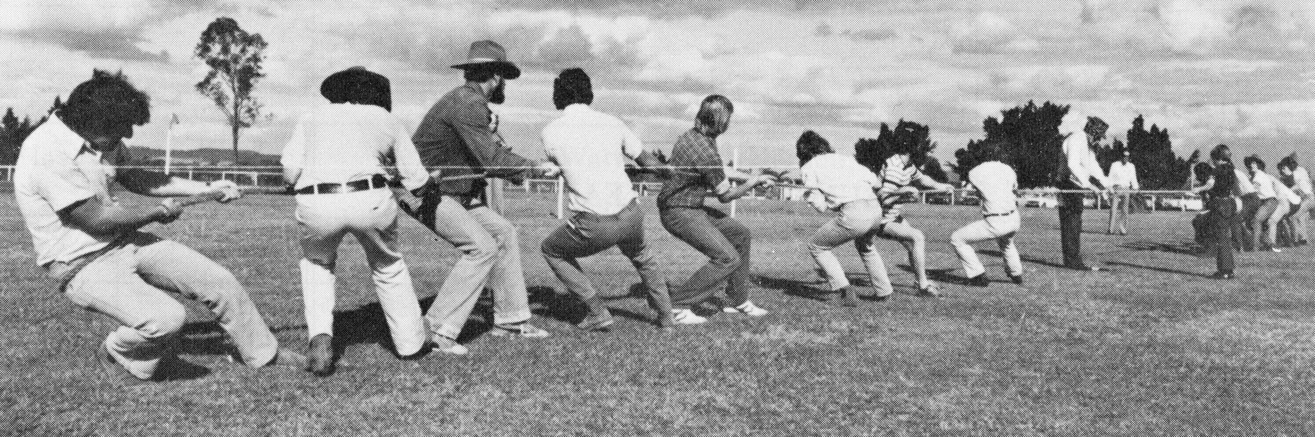 QAC tug of war in 1976.