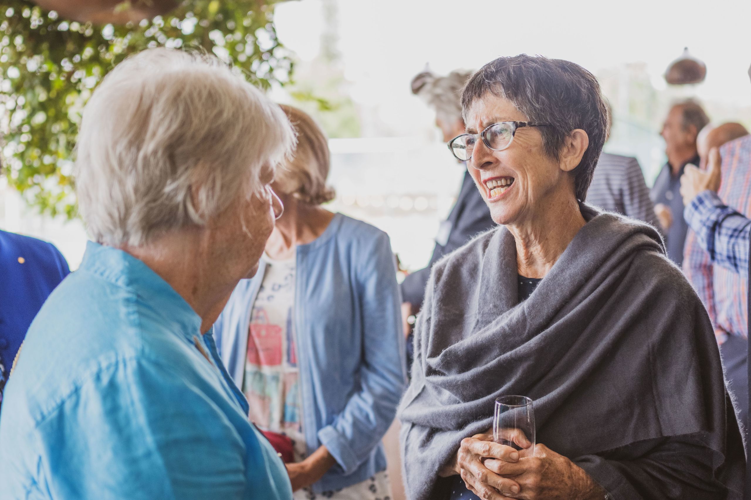 Carmel MacDonald chats with Jane Meltzer.