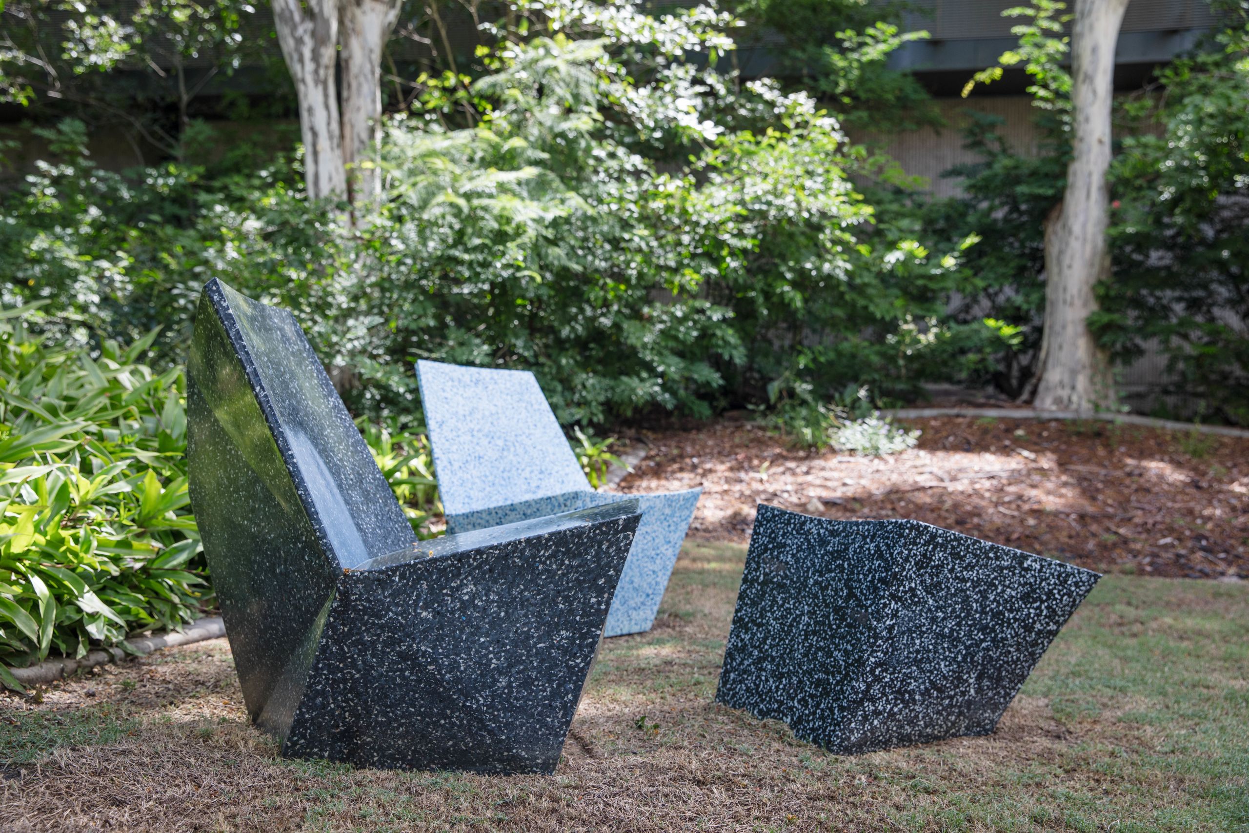 Outdoor chairs at UQ St Lucia.