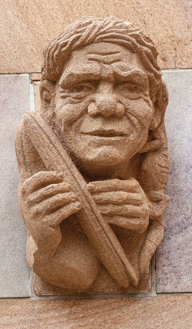 Grotesque of Gairbau at UQ St Lucia.