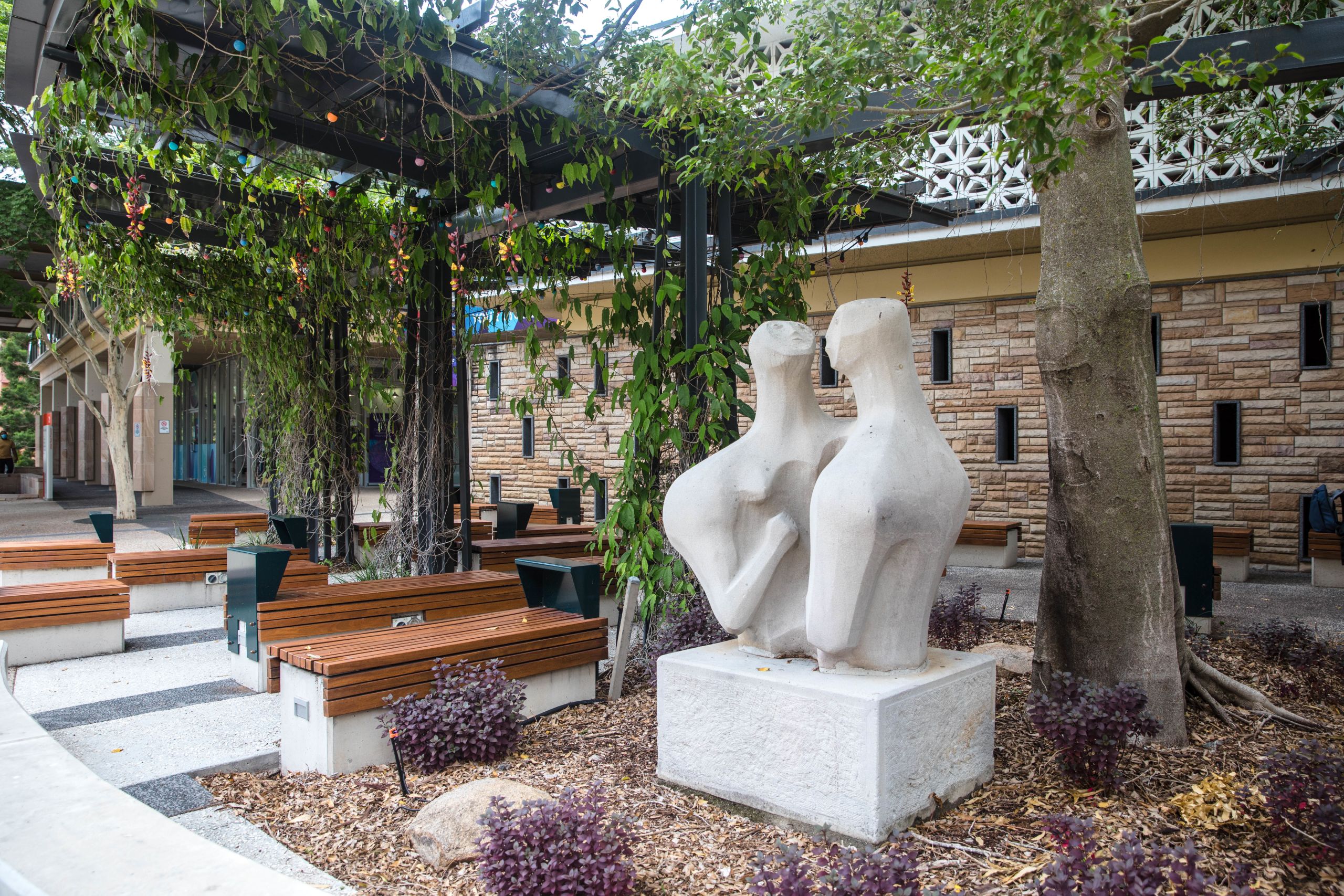 Union sculpture by Leonard Shillam.