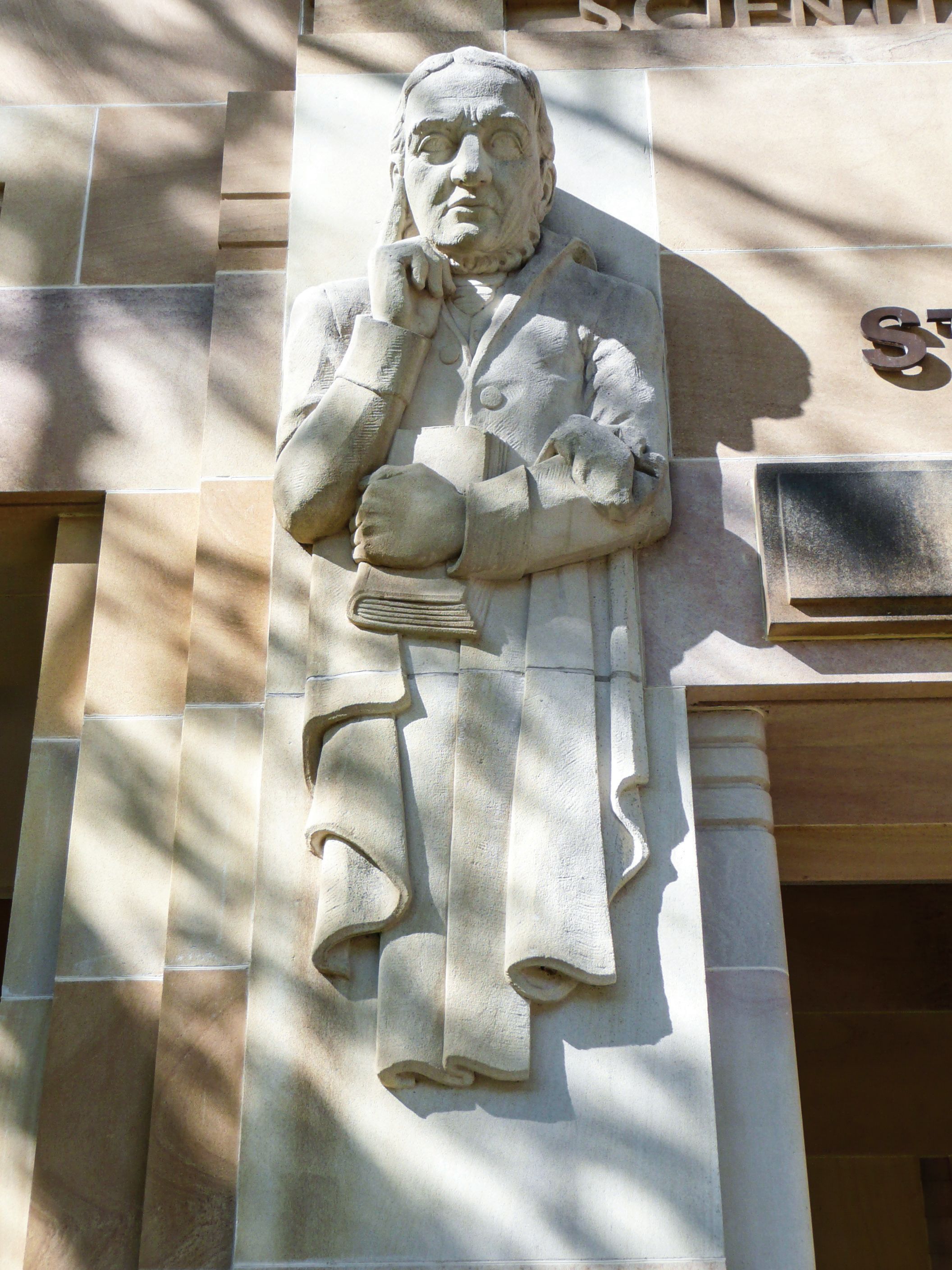 Sculpture of Antoine Lavoisier.