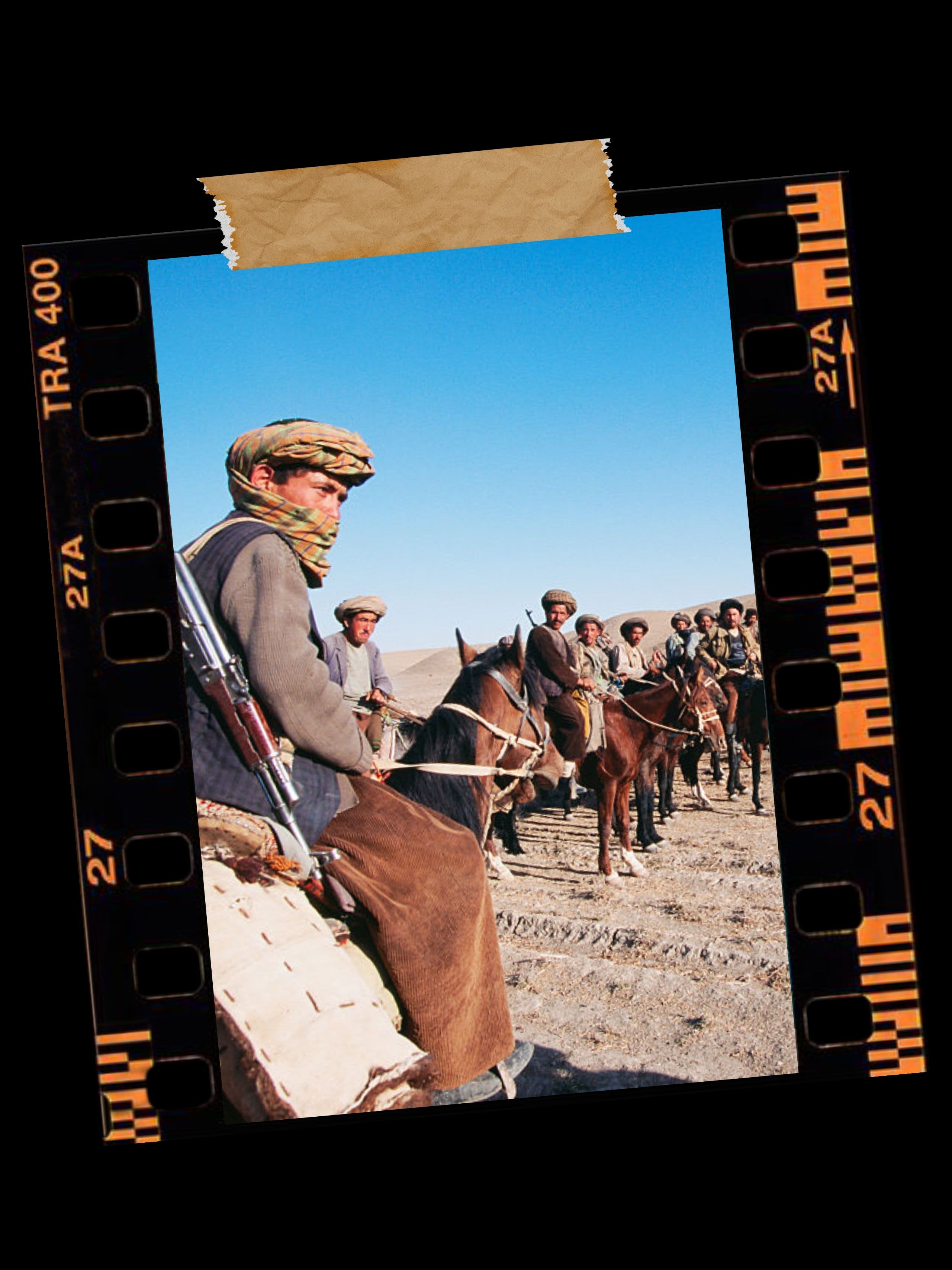 Maymana cavalry in Herat Province, allied to General Dostum, fight against the Taliban. The city of Herat was captured by the Taliban in September 1995.