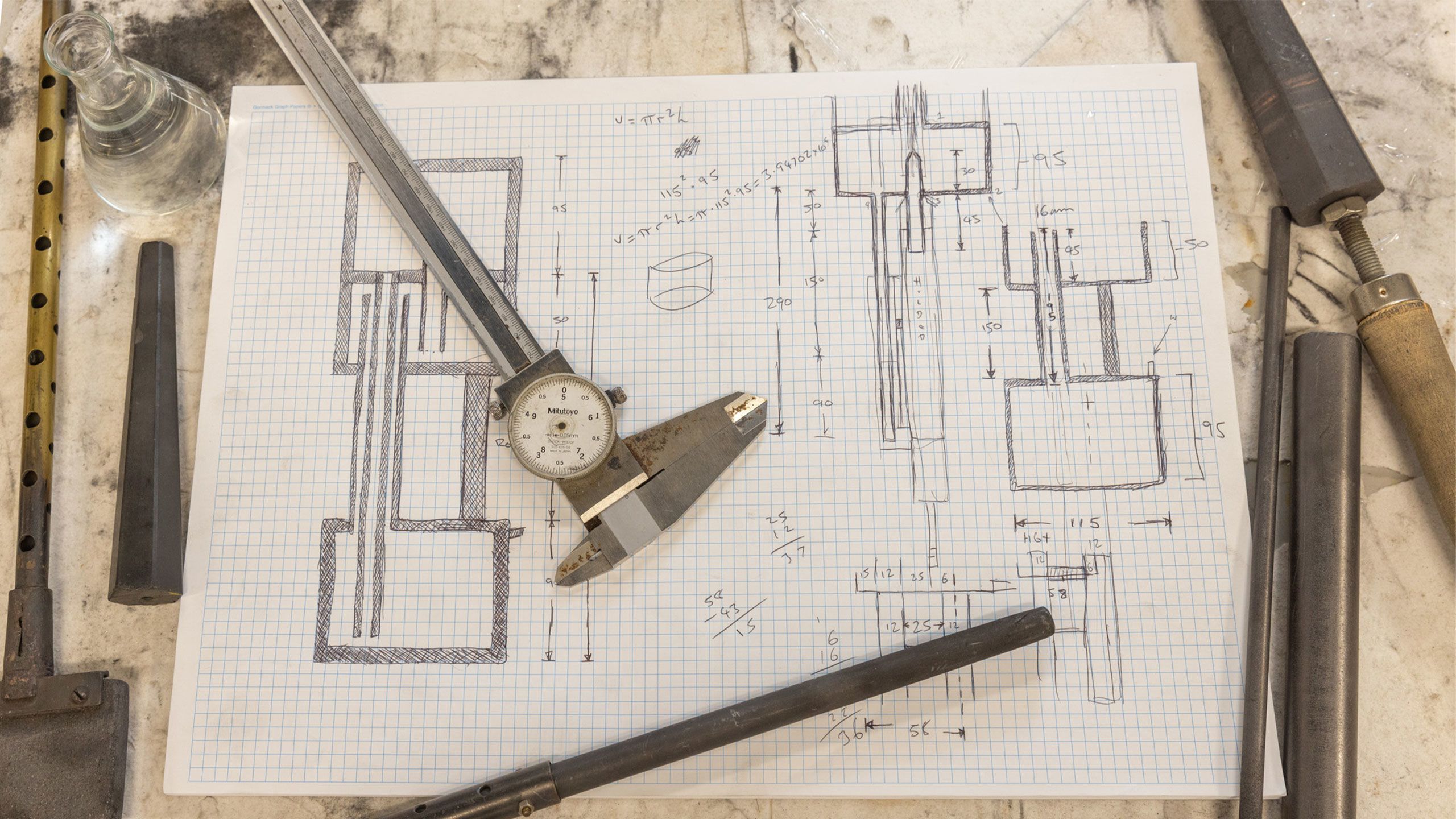 An image of design sketches.