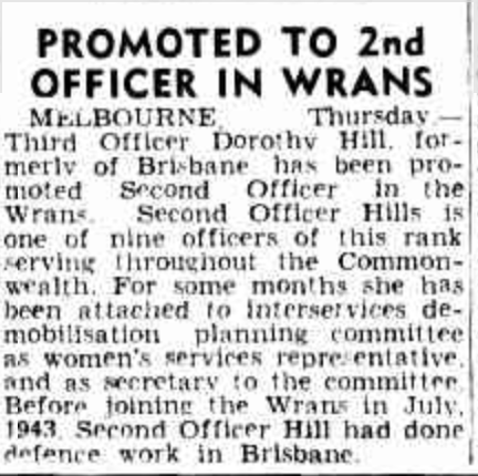 Newspaper article from 1945