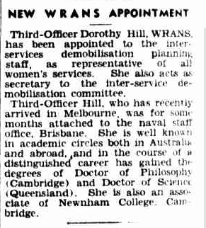 Newspaper article from 1944