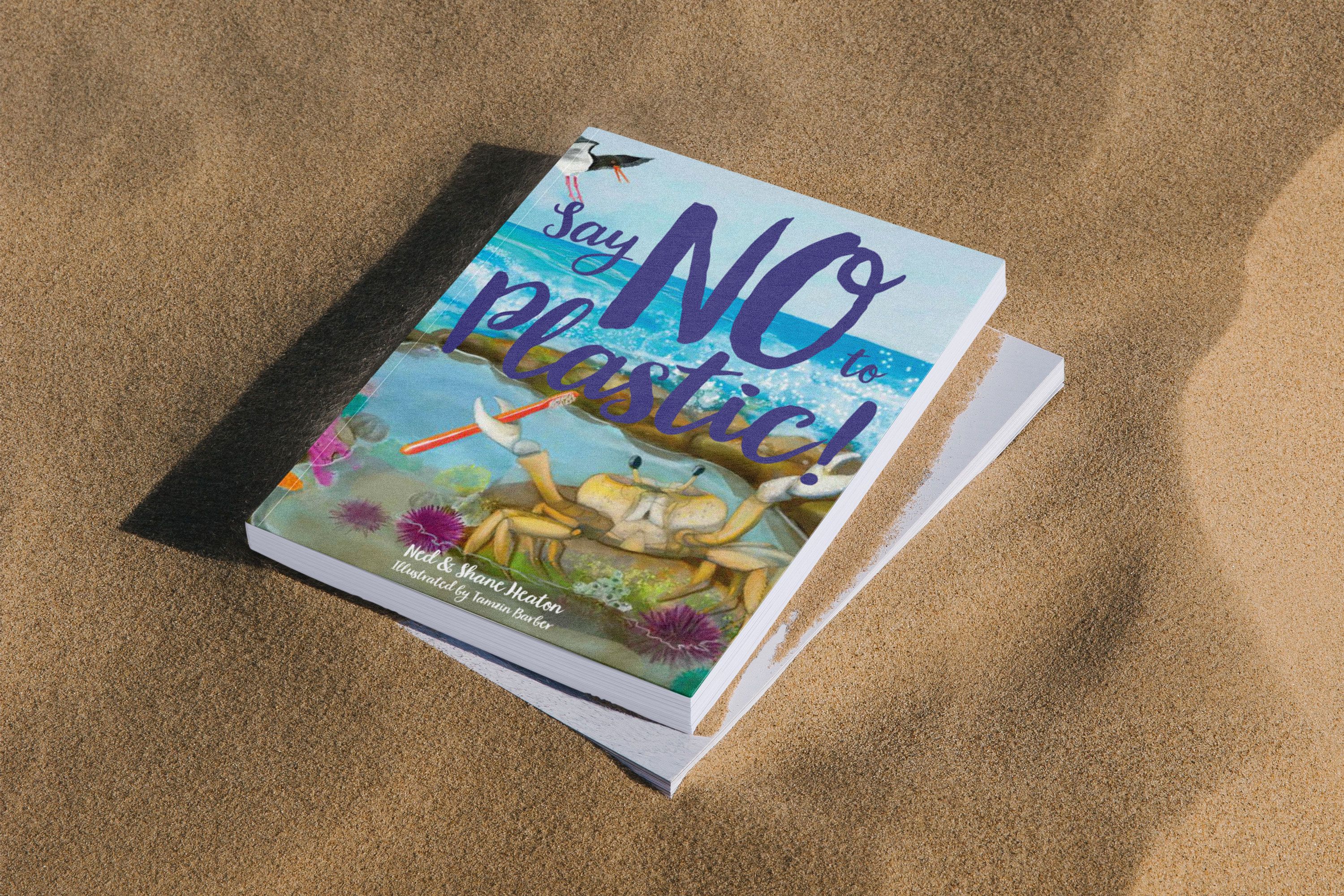 A cover of the children's book 'Say No to Plastic!'.