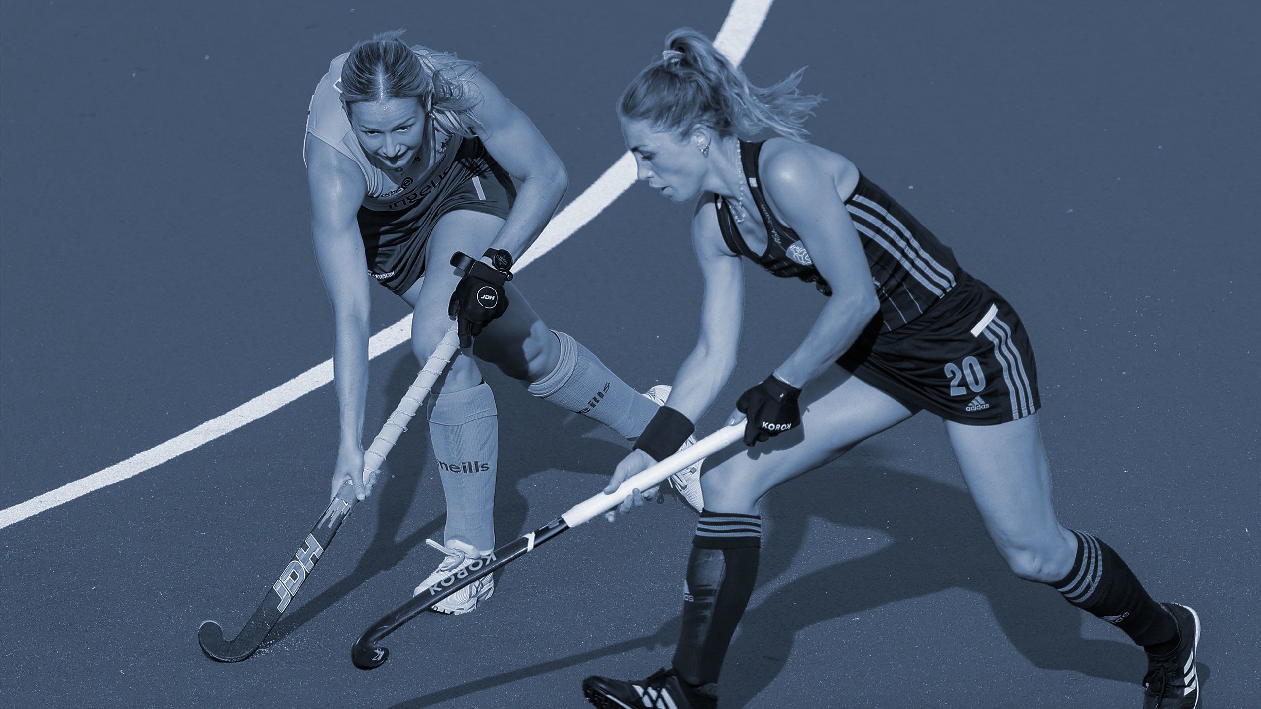 An image of Claire Colwill in action for the Hockeyroos.