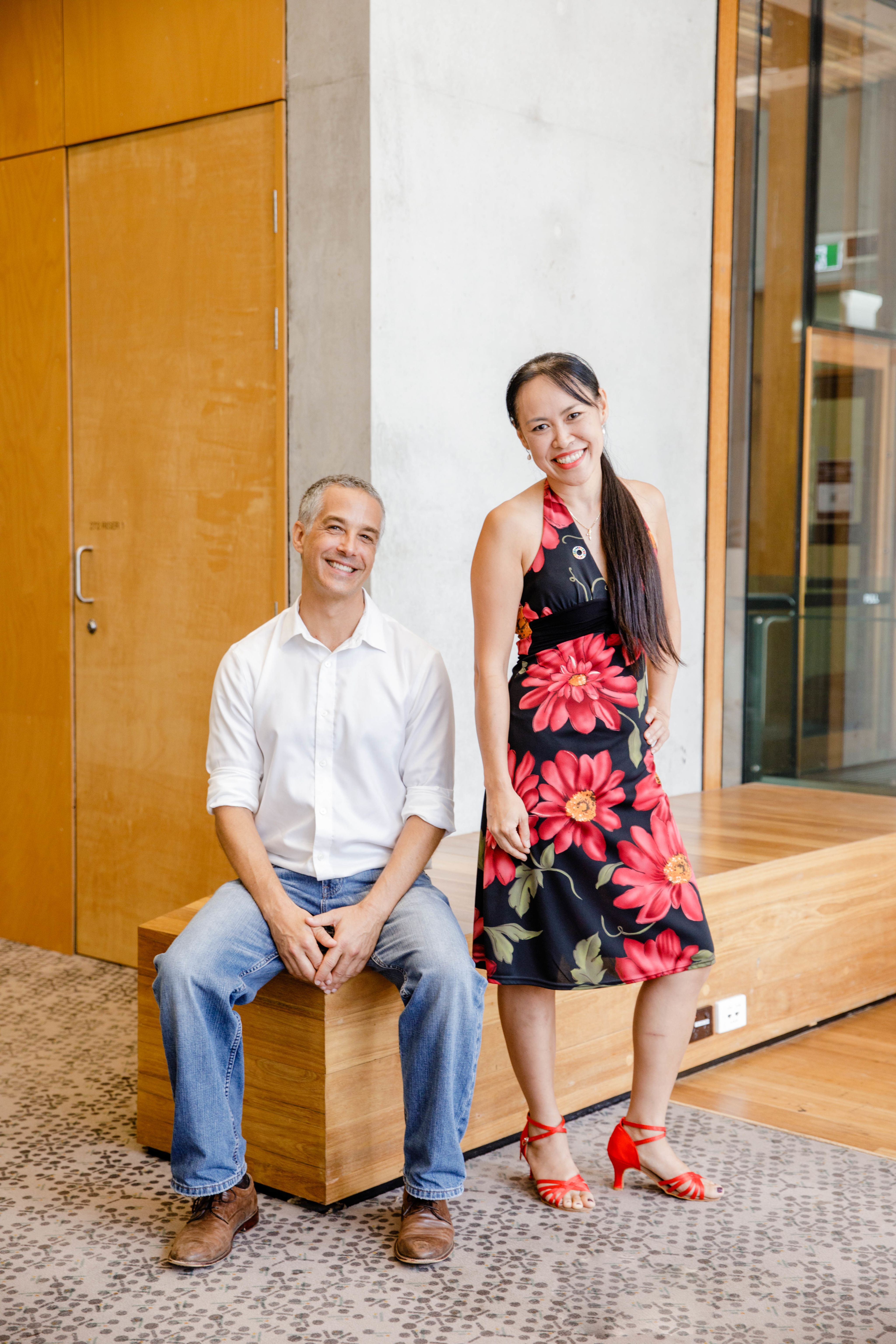 FuturEcook founders, Dr Andrew Pascale and Dr Anh Tran stand smiling for a photo