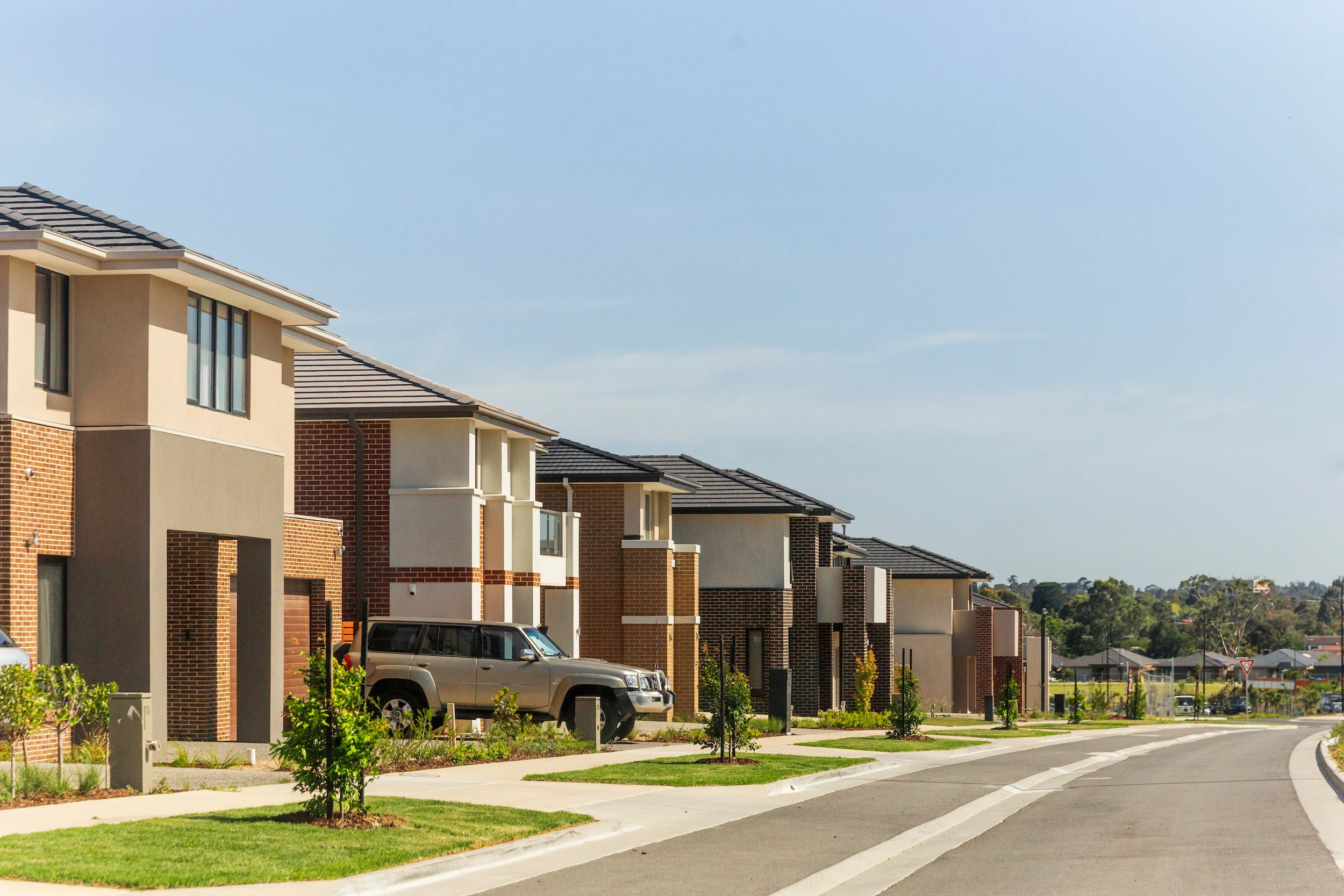 A new housing estate in Australia