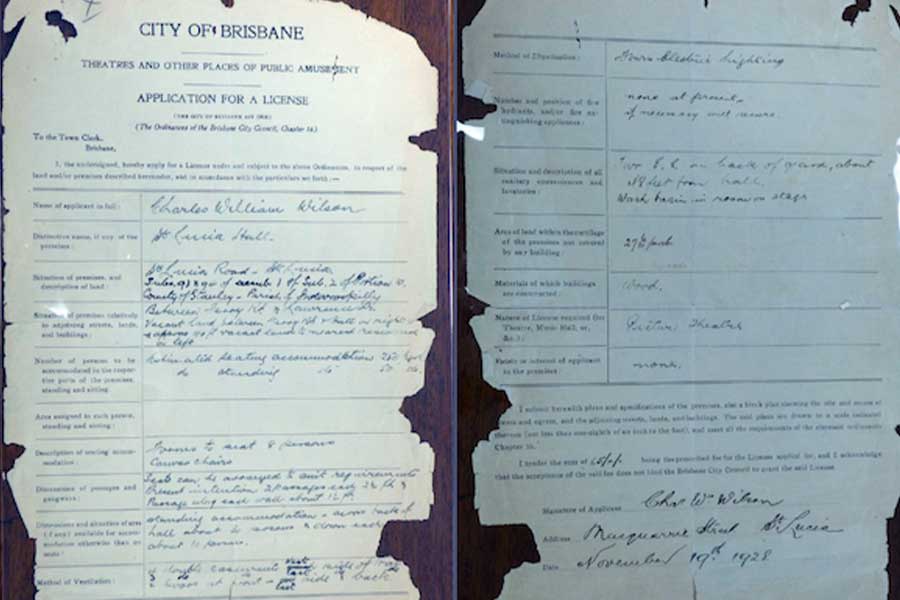 A 1928 rejected cinema licence application