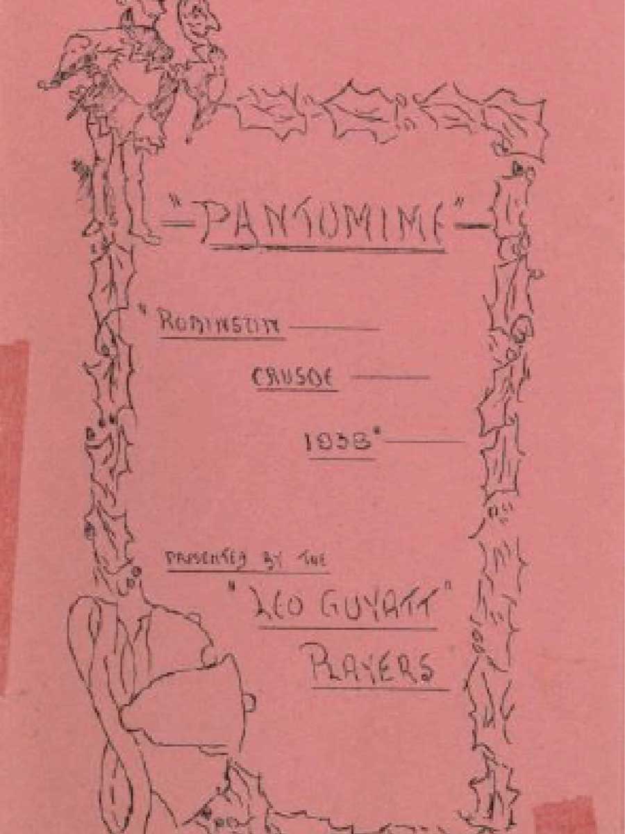 Flyer for a pantomime, 1938