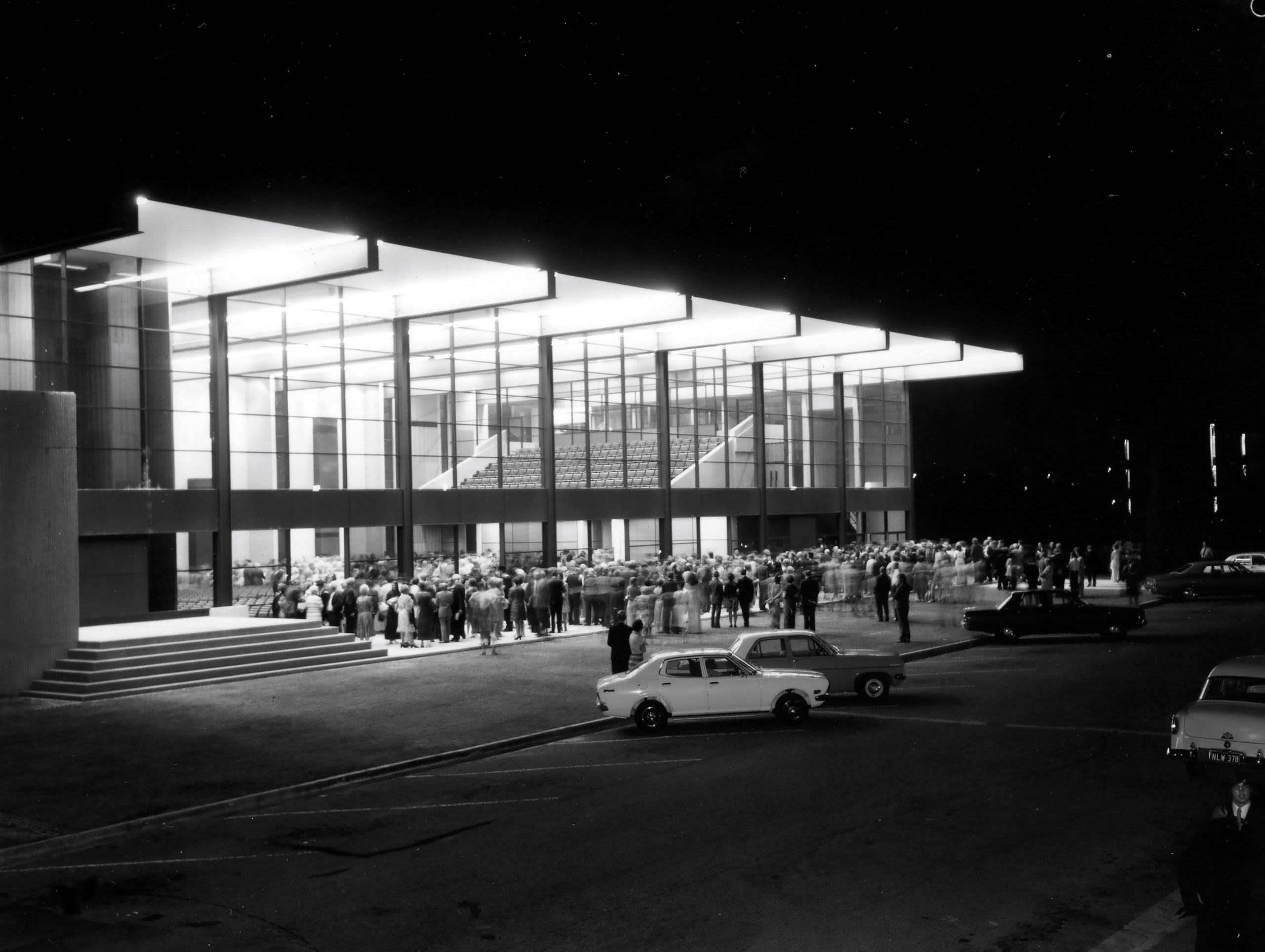 Mayne Hall opening night March 31 1973.