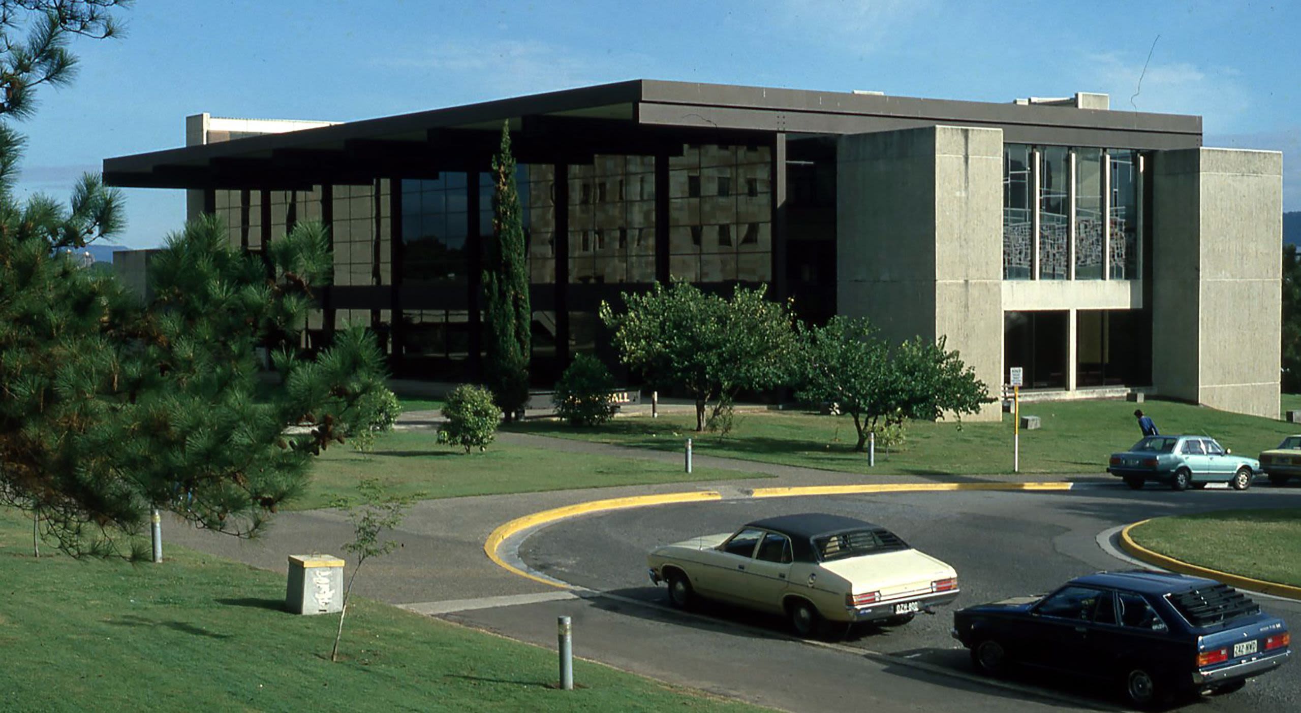 An image of Mayne Hall circa 1977.