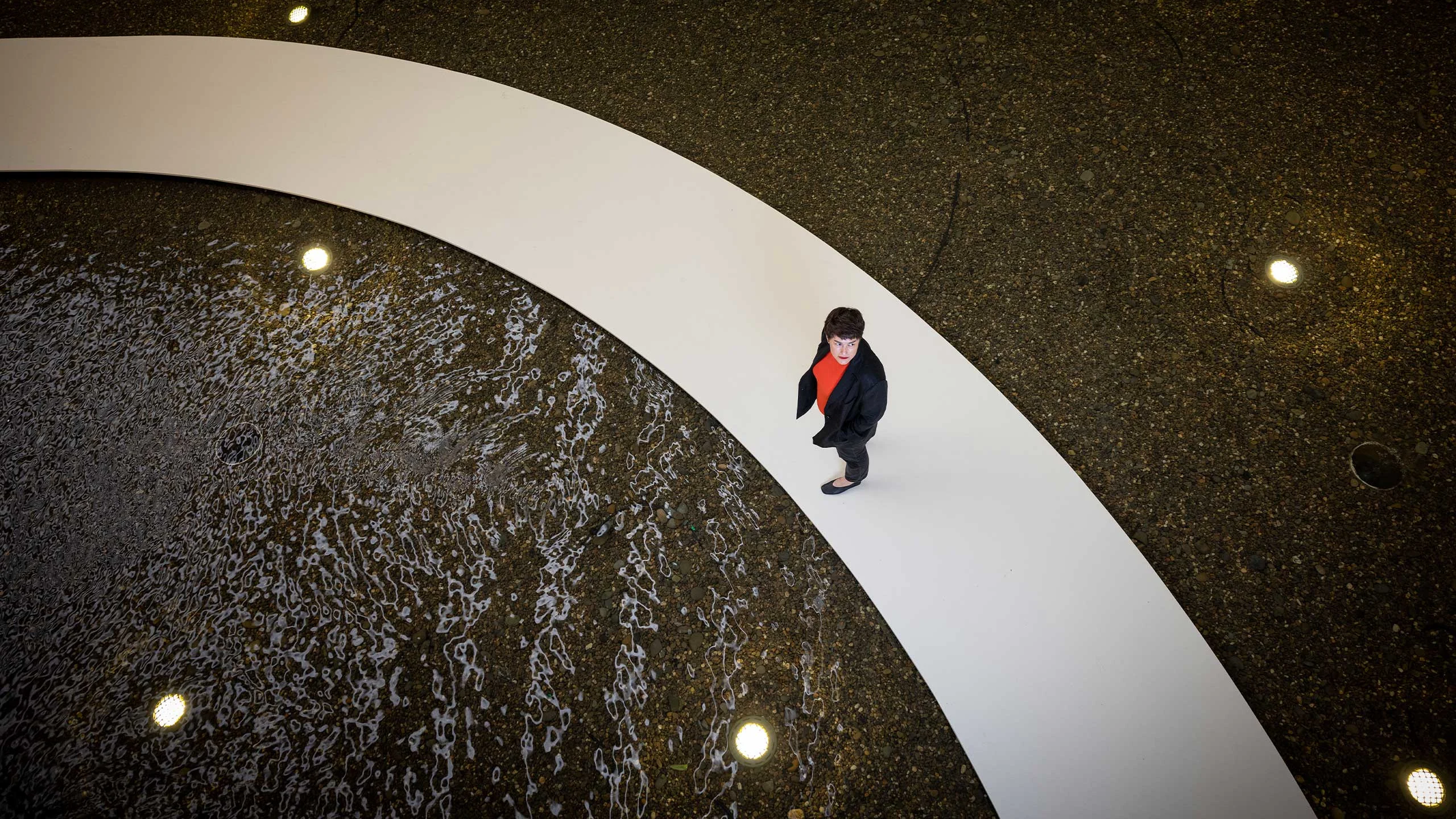 Ellie Buttrose in the Queensland Art Gallery Watermall