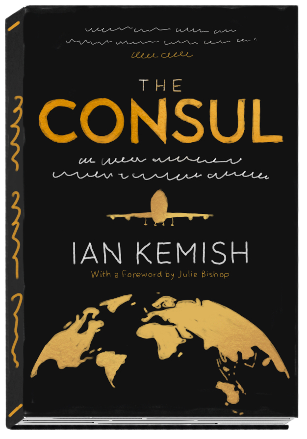 An illustration of the book cover for 'The Consul'