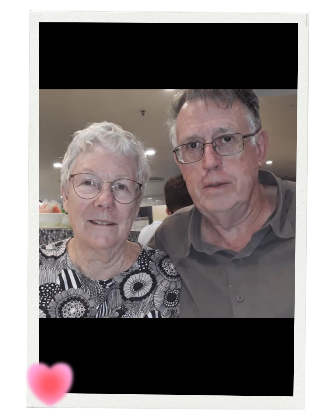 A recent selfie of Bill and Elenor