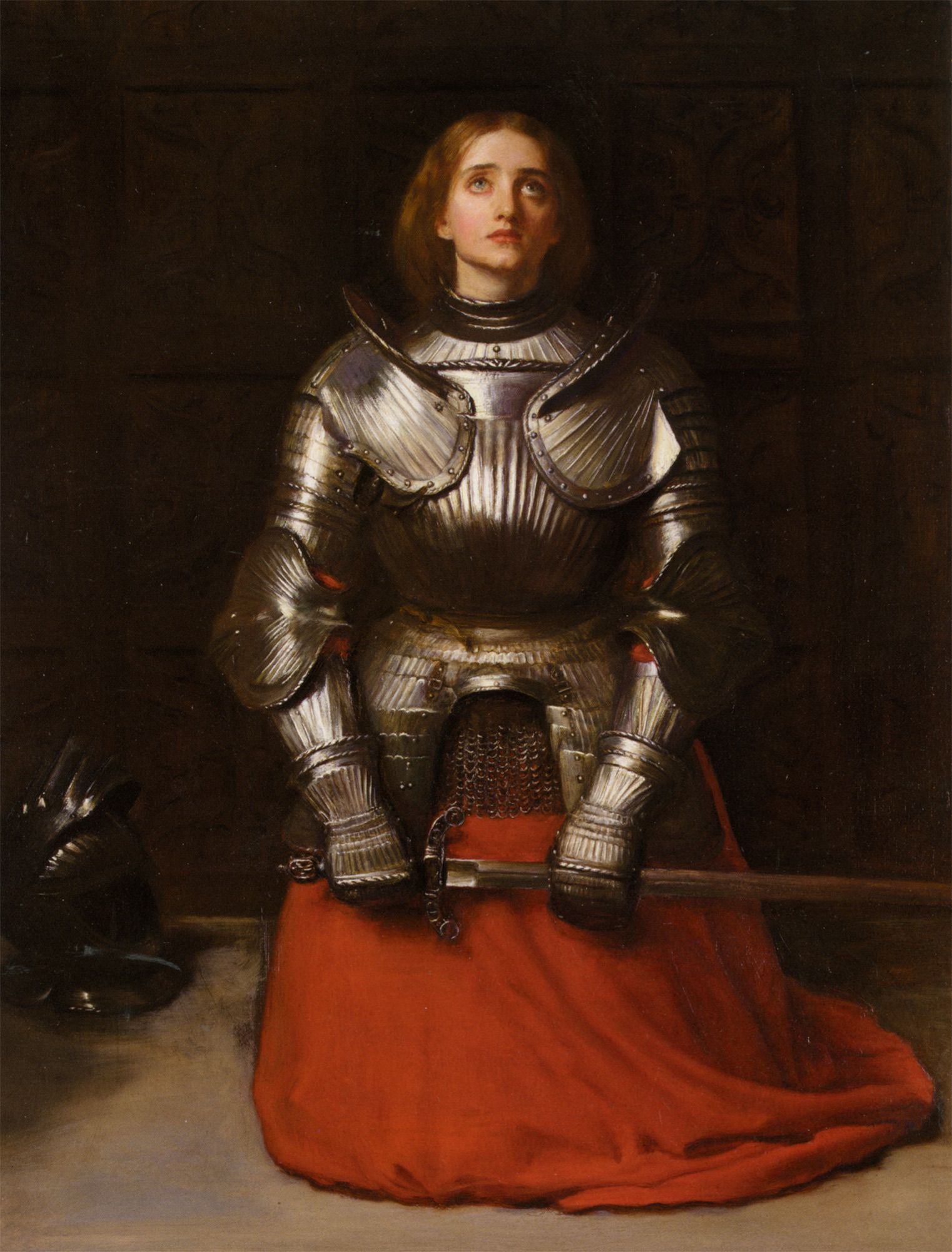 Painting: Joan of Arc, 1865, Sir John Everett Millais