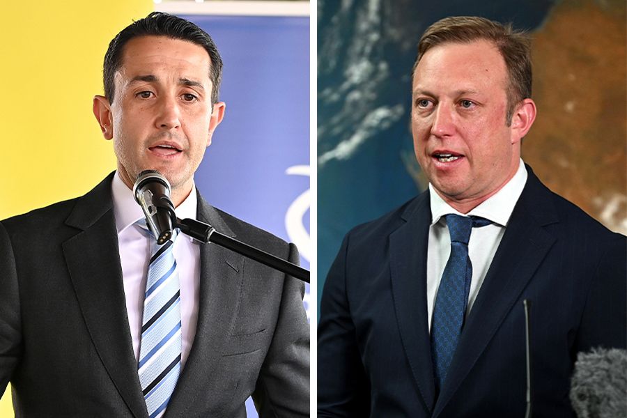 Queensland Opposition Leader David Crisafulli and Queensland Premier Steven Miles.