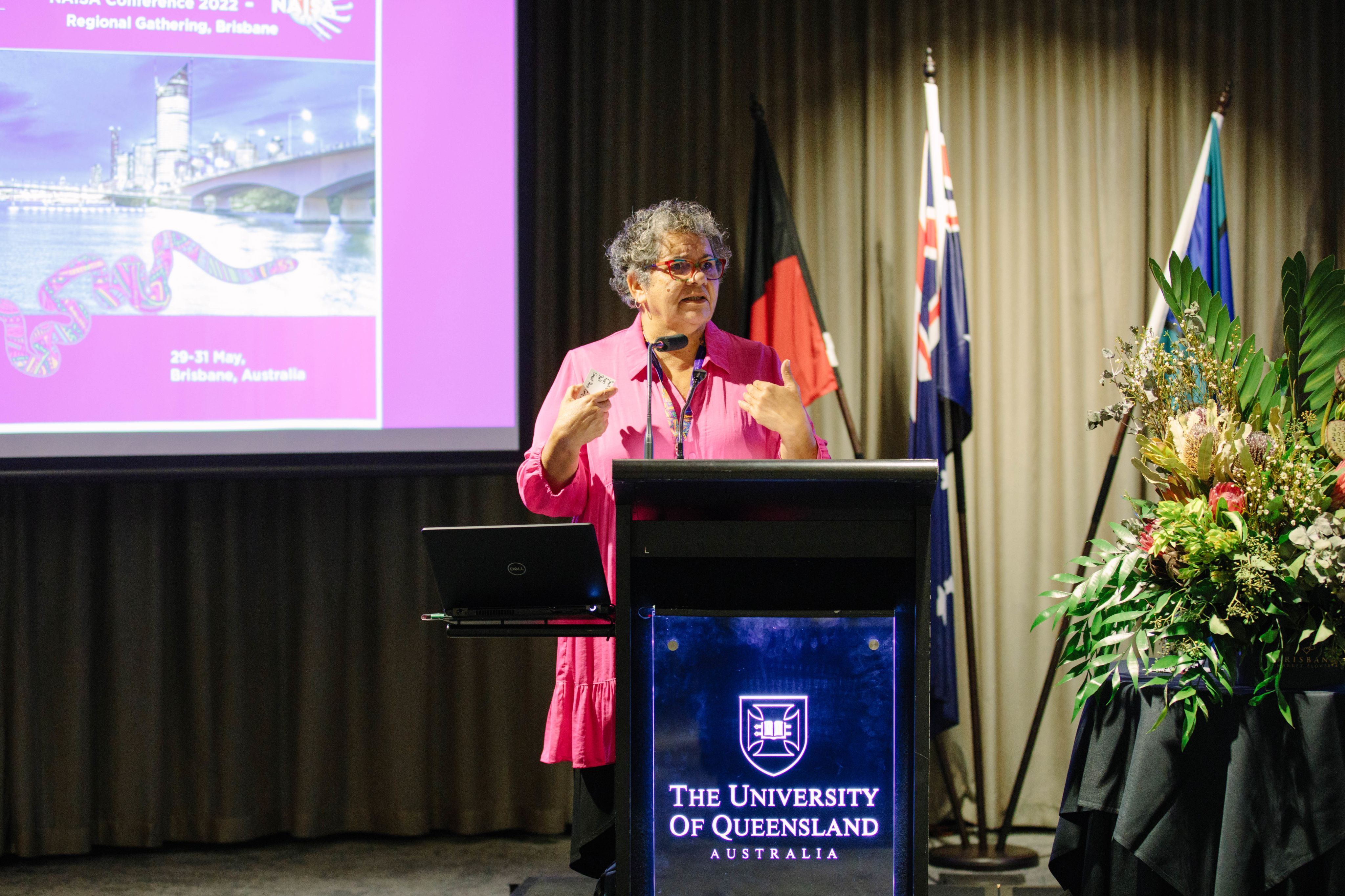 Professor Bunda presents at the 2022 Native American Indigenous Studies Association (NAISA) Conference Regional Gathering in Brisbane, hosted by UQ.