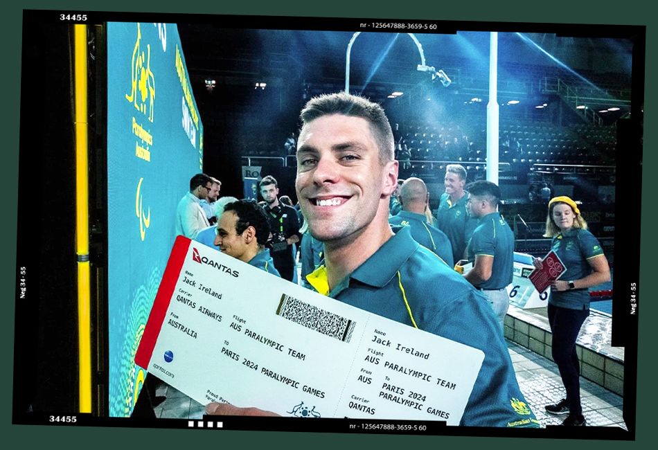 Jack Ireland after earning his ticket to Paris for the Paralympics.