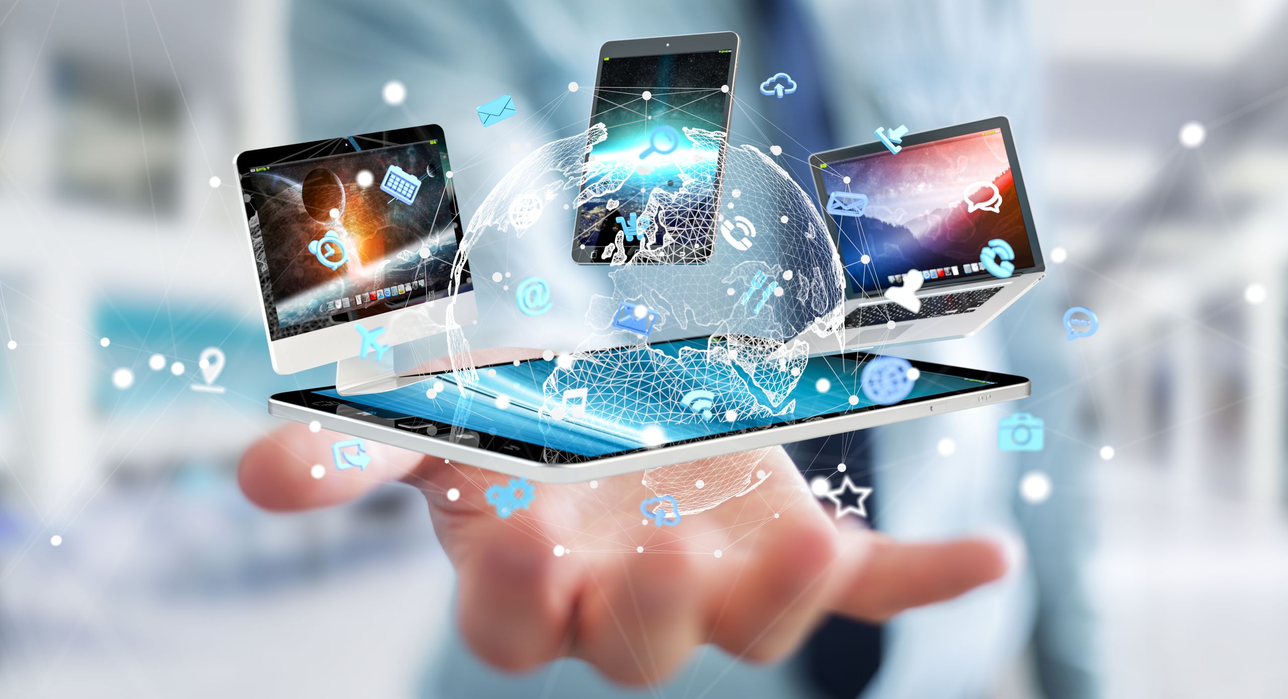 Connecting tech devices with each other.