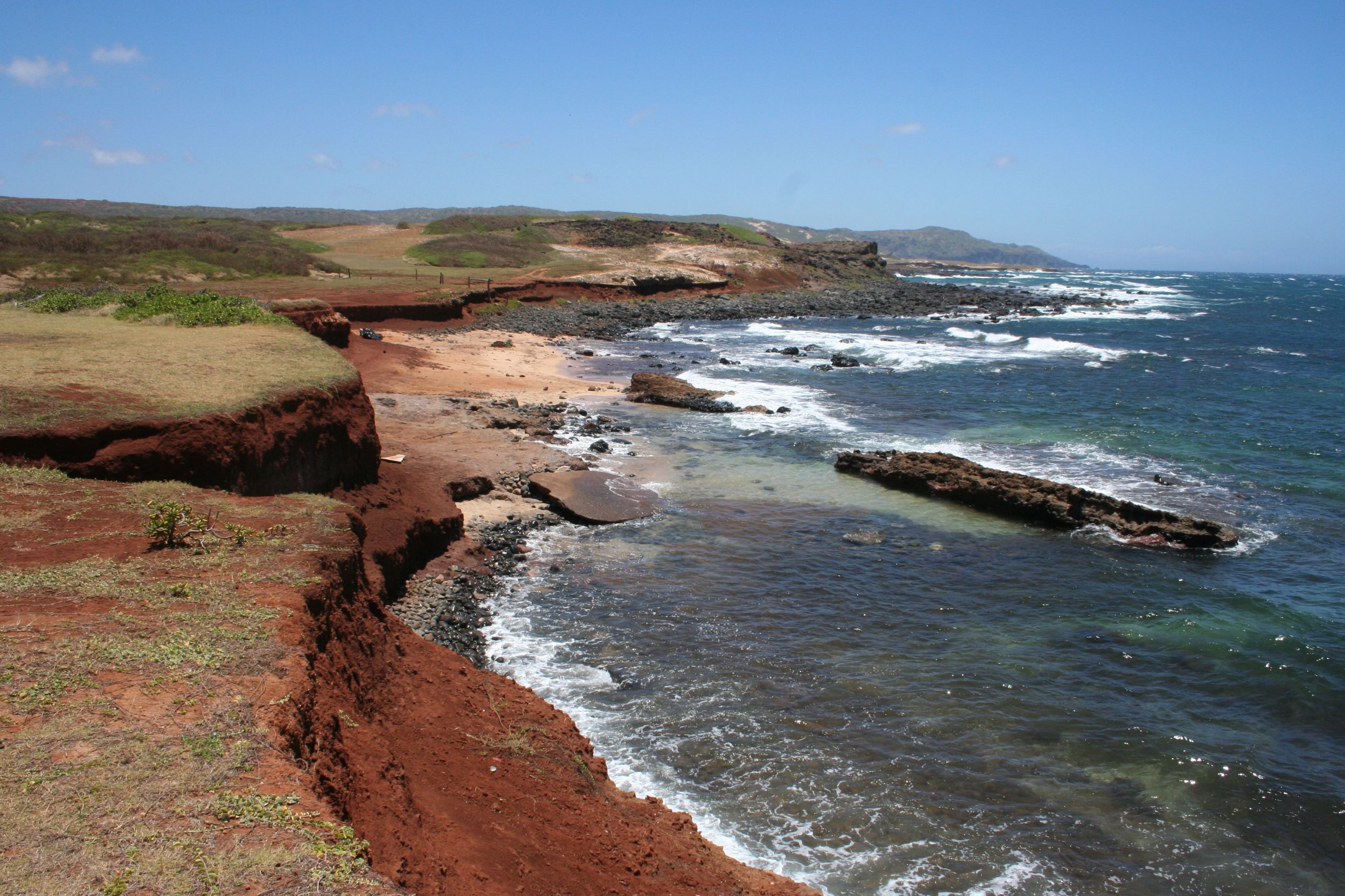 The beautiful scenery along the Moloka’i coastline.