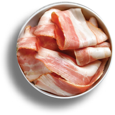 processed meat: bacon