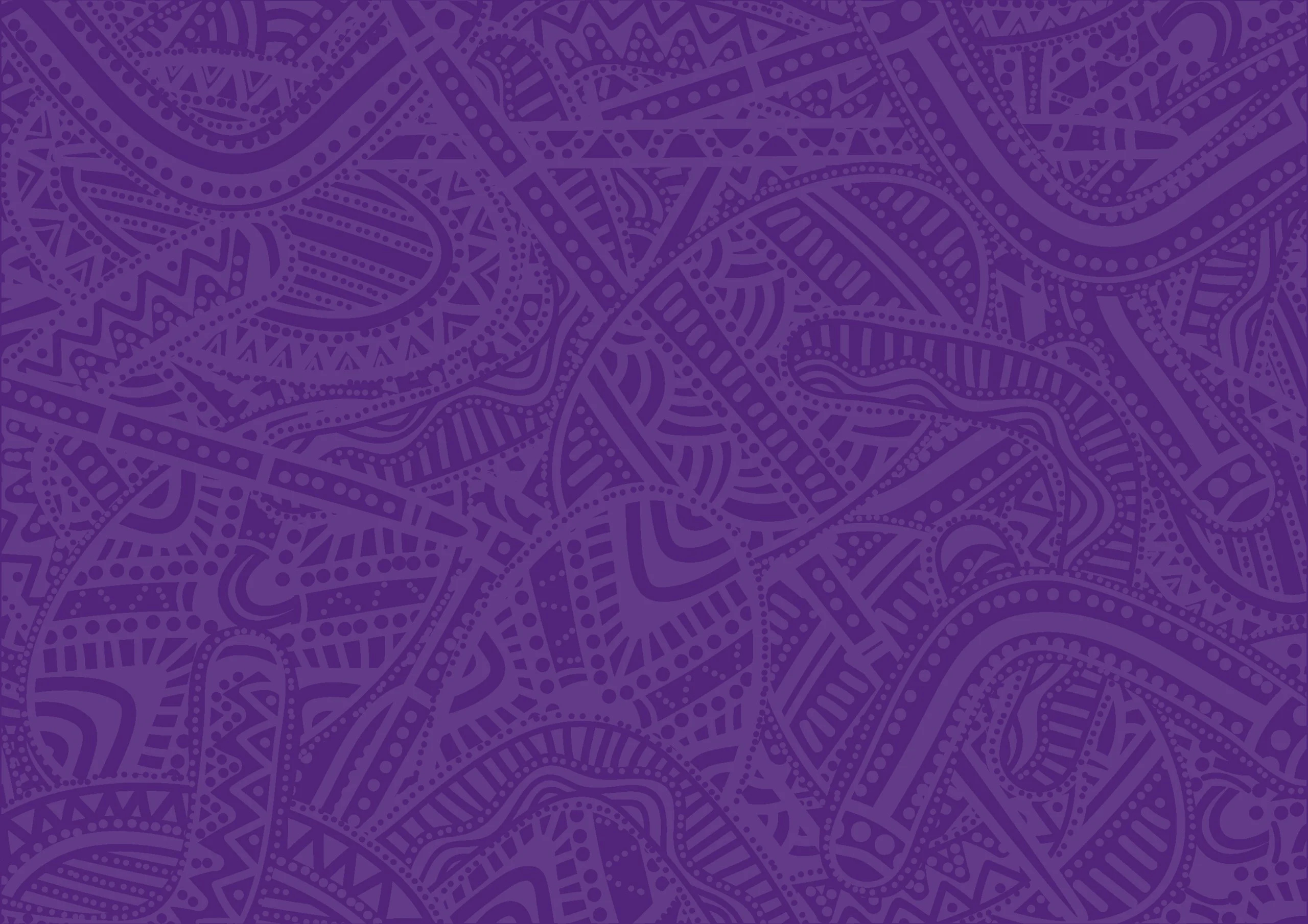 Purple Indigenous Australian artwork with curved shapes inspired by the Brisbane River