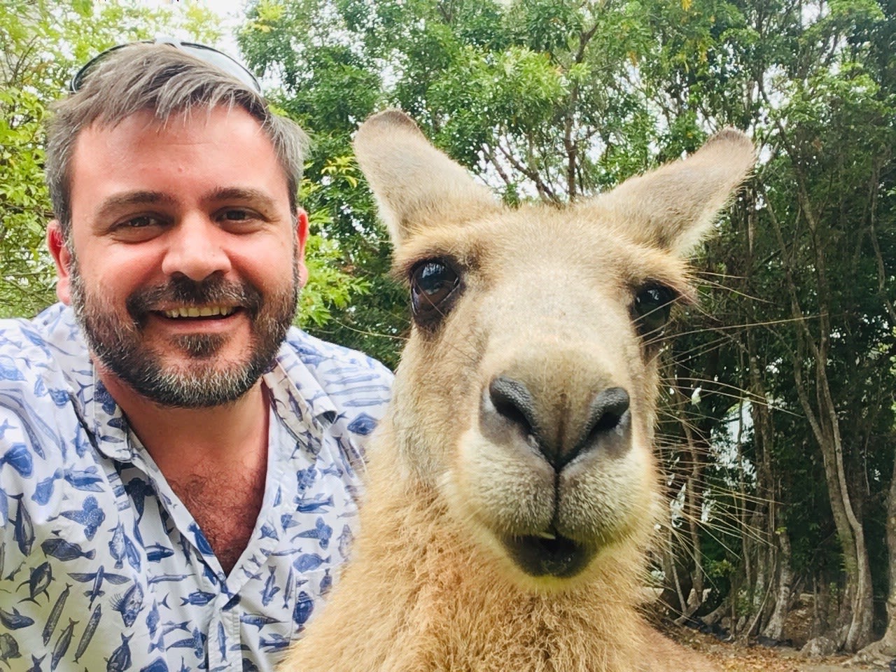 Rodrigo with marsupial