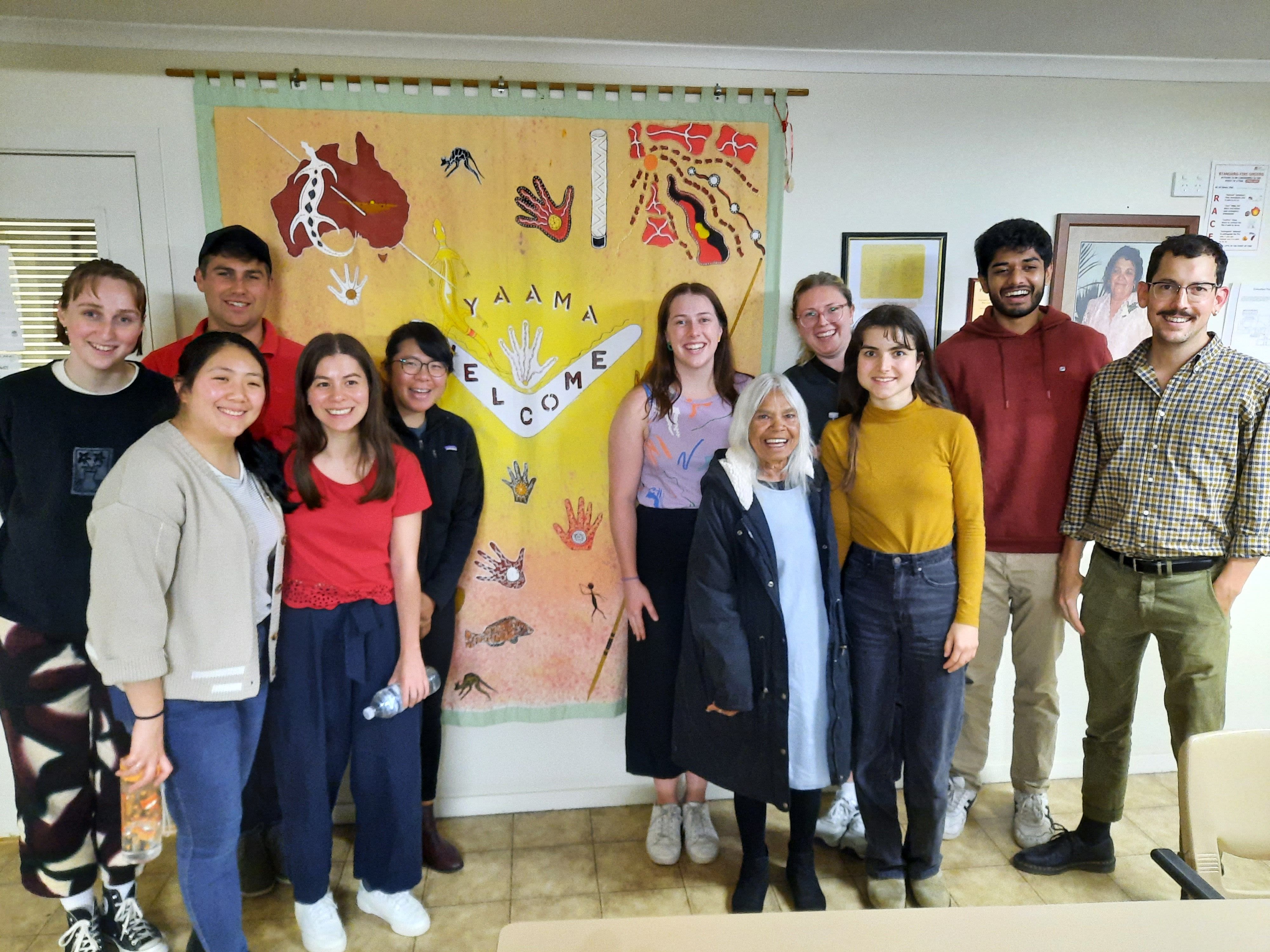 Aunty Elaine, Elder at Toomelah mission with students