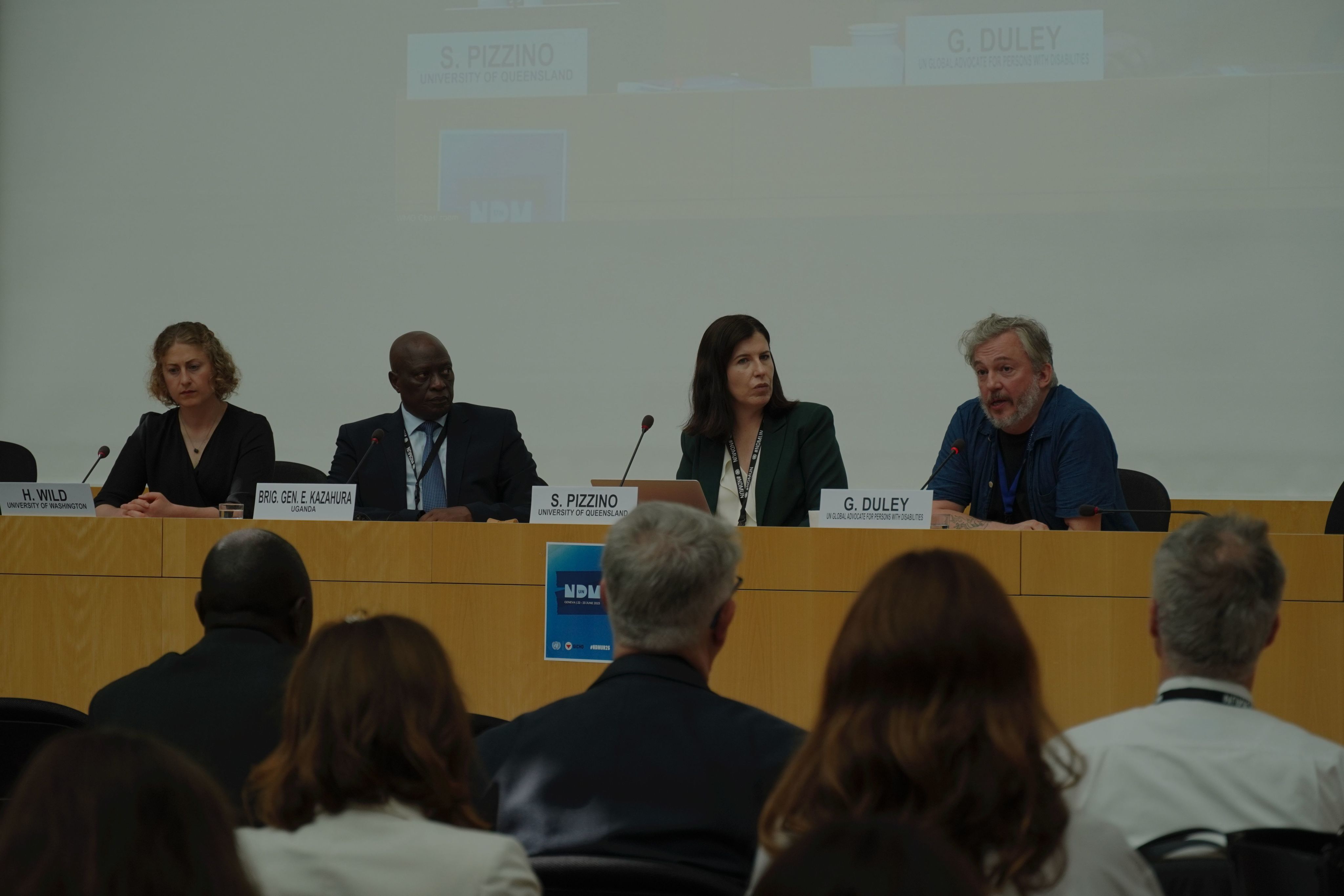 Dr Pizzino chairs a UN session on the rights of war survivors