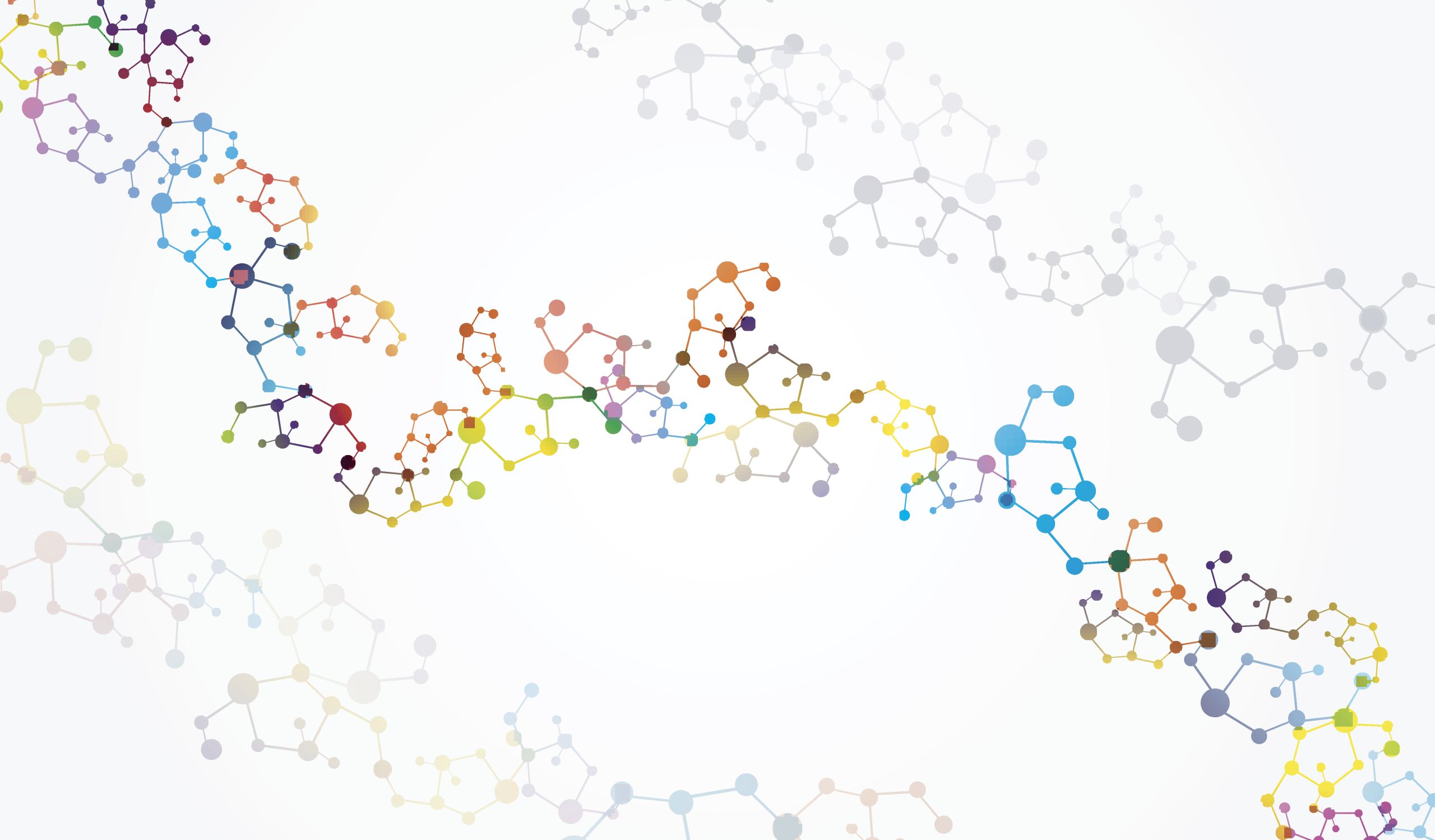 colourful DNA strands