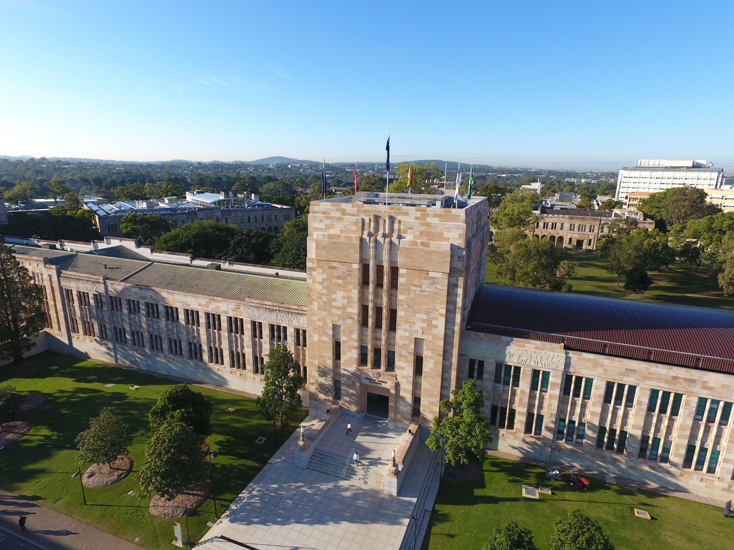 View of the Forgan Smith building from above