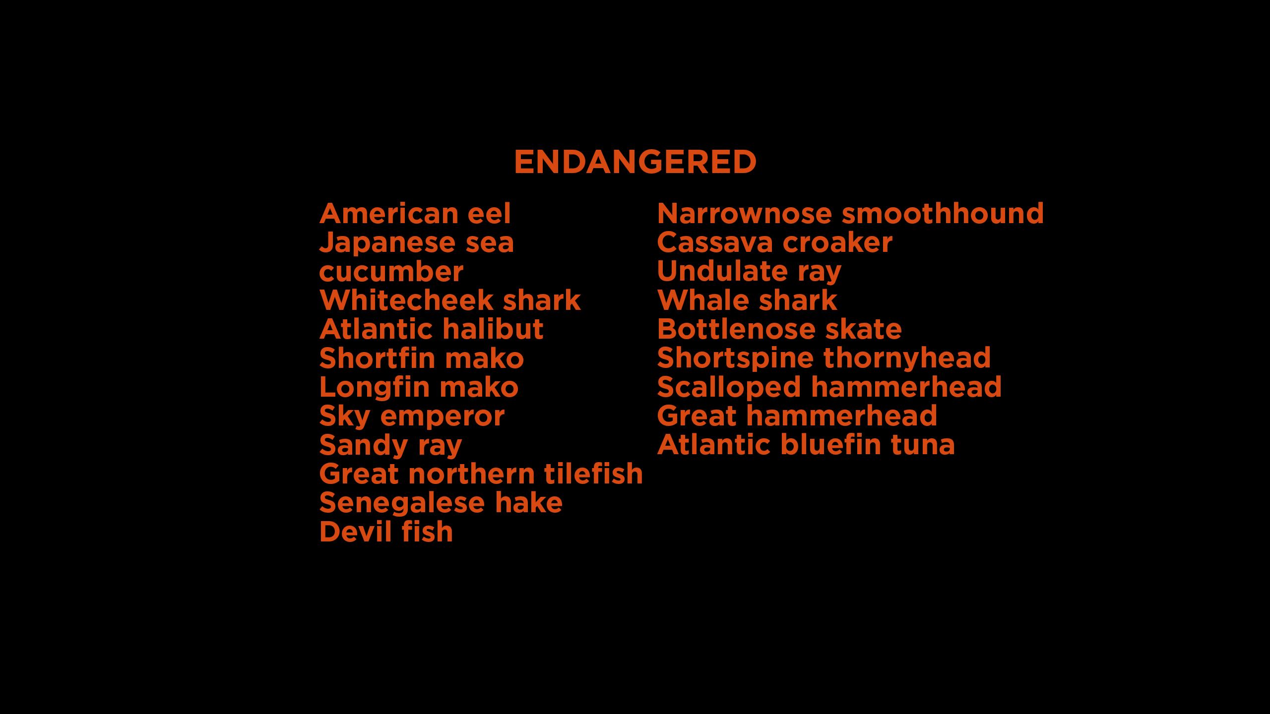 endangered fish species