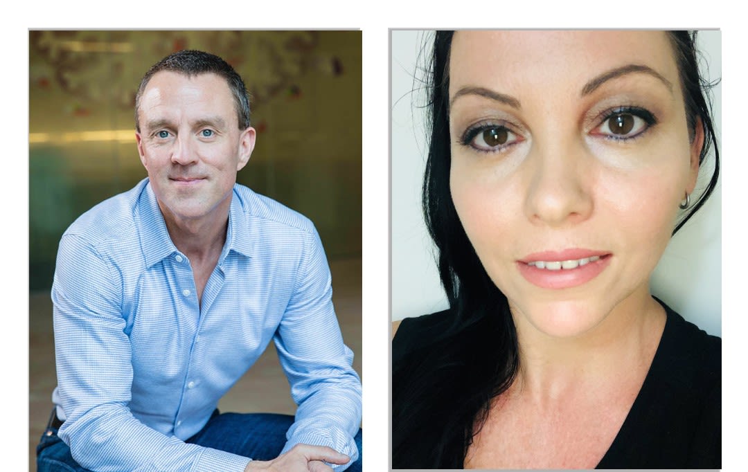 Headshot of Ethan Scott and Rebecca Paulson.
