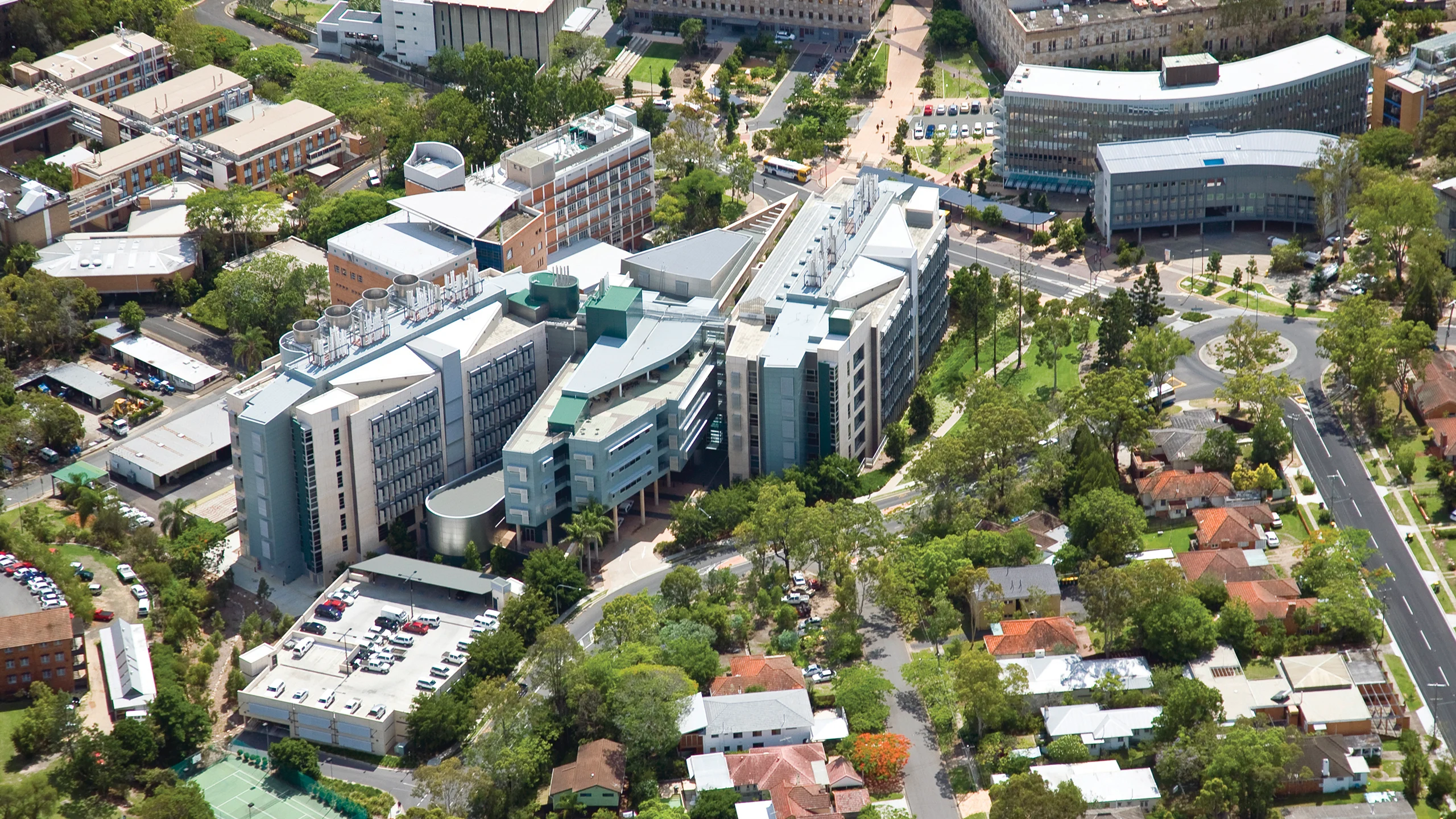 An aerial view of the Institute for Molecular Bioscience