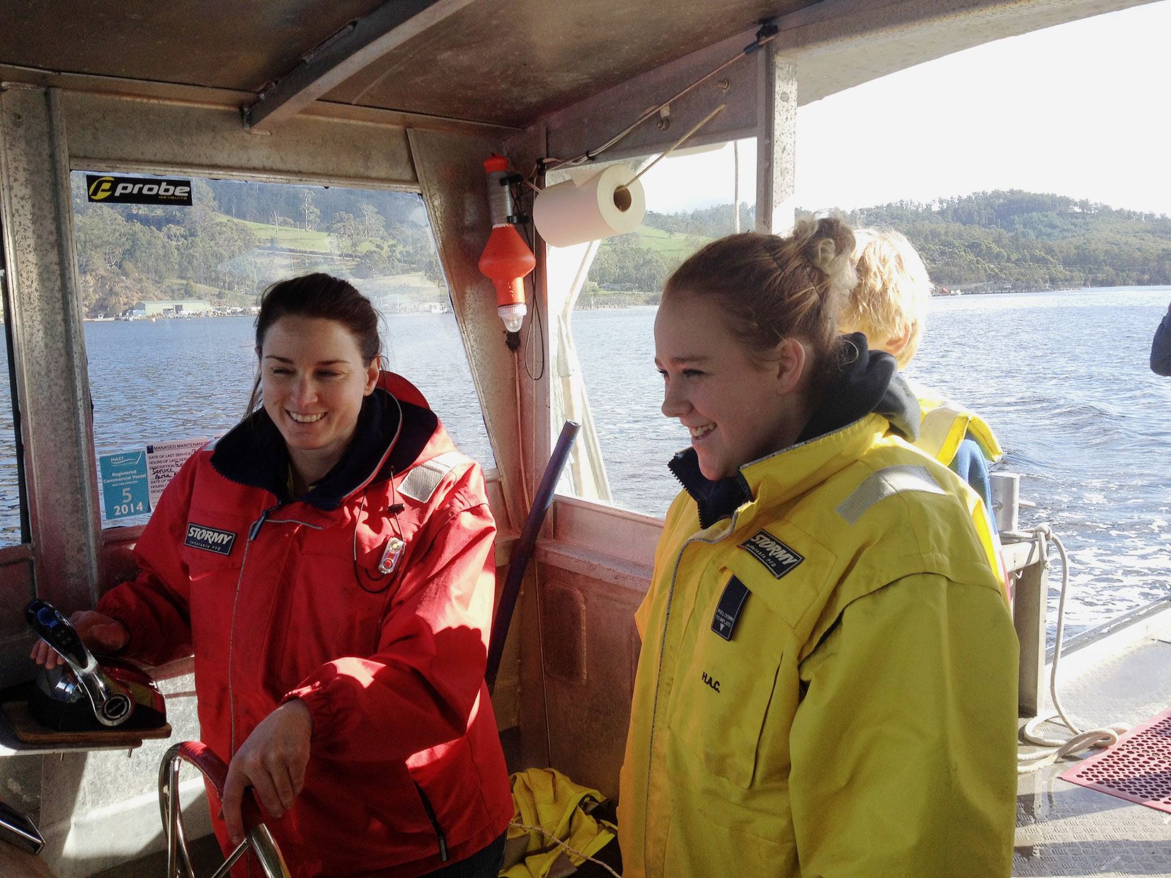 VET aquaculture classes being delivered on industry sites adds employment logic to the learning (photo credits: S. Harrison).