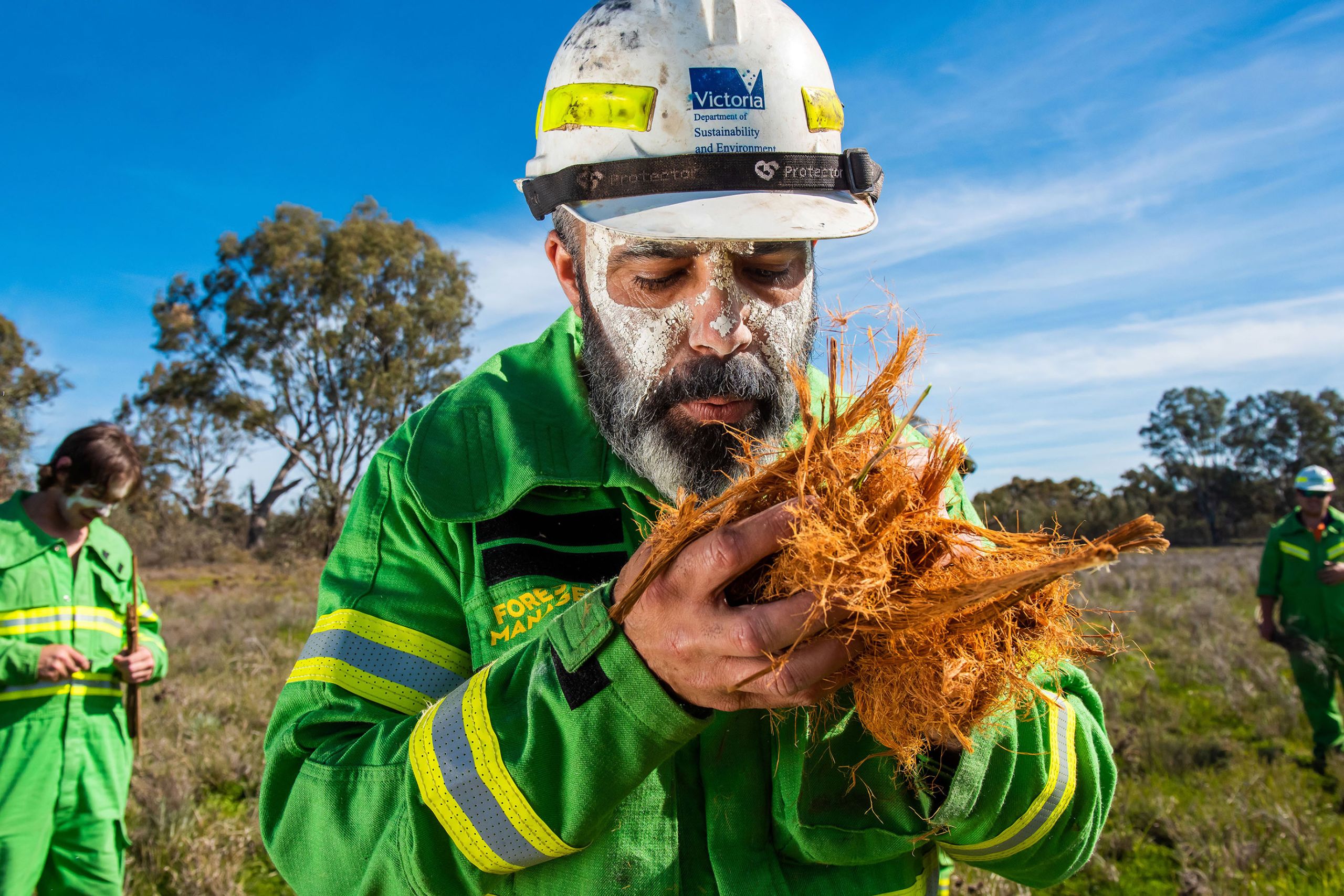 Mick Bourke, Dja Dja Wurrung/ Yorta Yorta Fire Practitioner. Photo by DELWP, Victoria.
